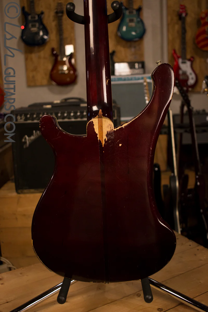 1972 Rickenbacker 4001 RARE Burgundyglo Checker Binding #94 - Image 8