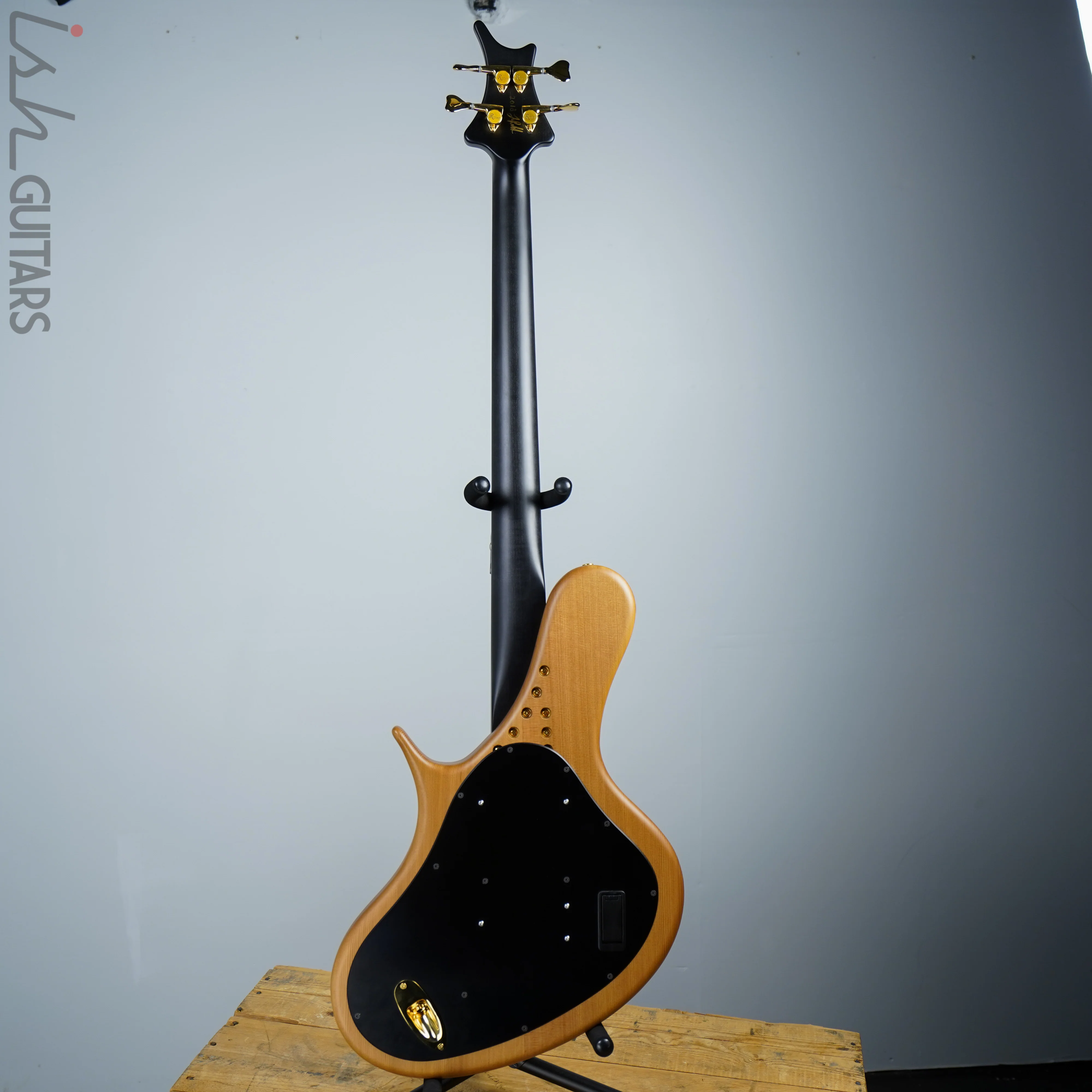 Ritter R8 Singlecut Acoustic Hollowbody Bass Piezo - First Ever! Redwood Body - Image 7
