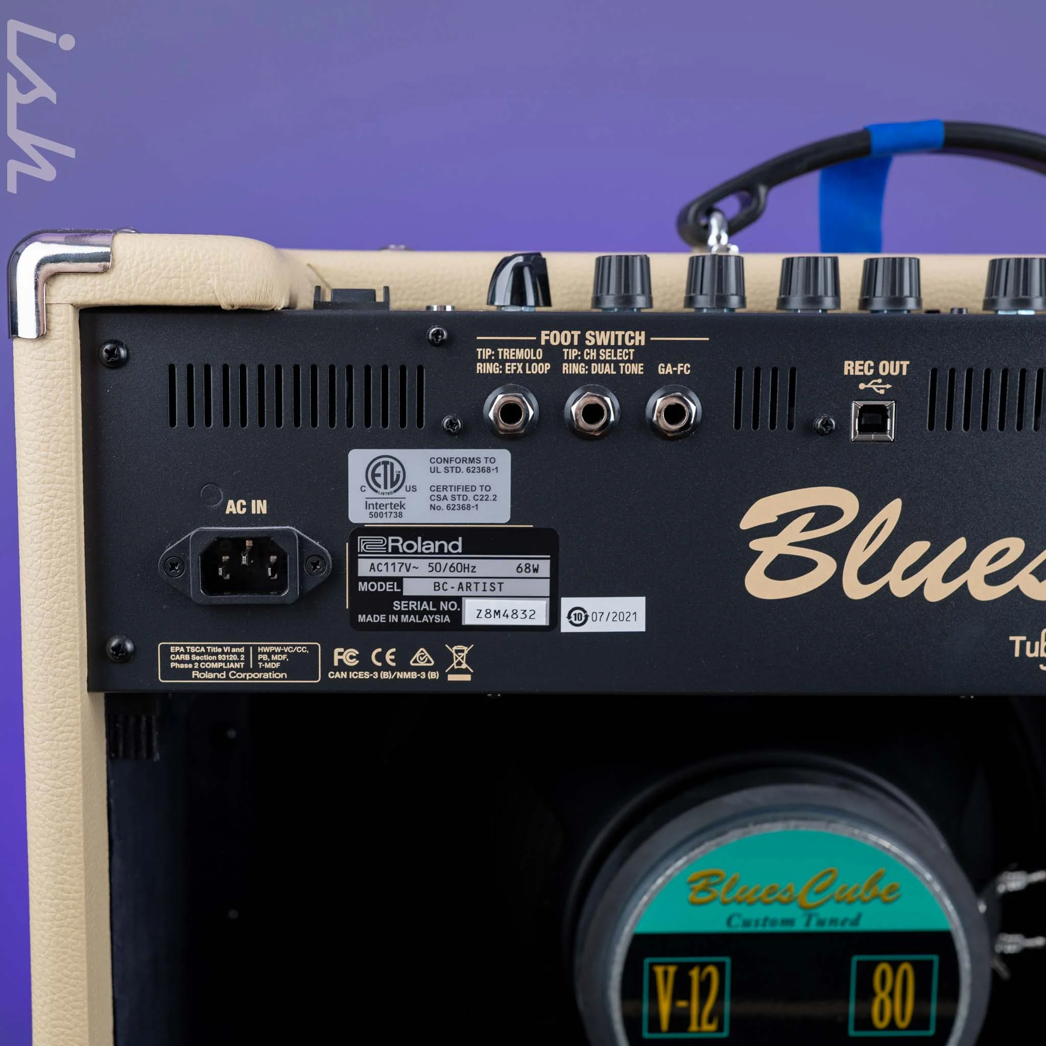 Roland Blues Cube Artist Guitar Combo Amp Tan - Image 3