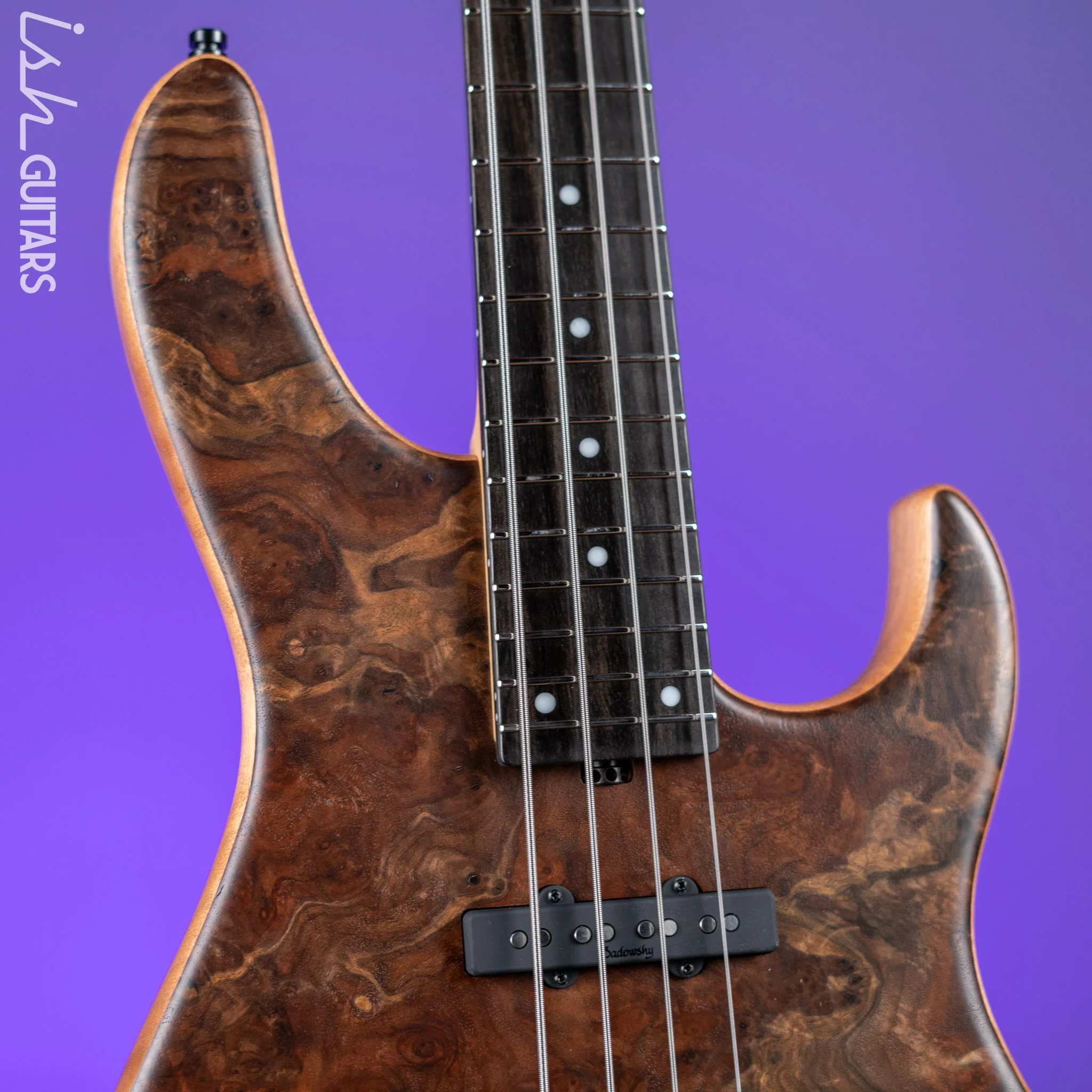 Sadowsky Metroline Special Edition 24 Fret 4-String Modern Bass Claro Walnut - Image 4