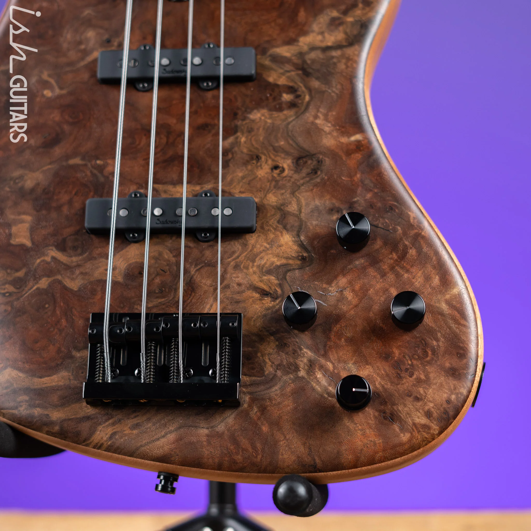Sadowsky Metroline Special Edition 24 Fret 4-String Modern Bass Claro Walnut - Image 5