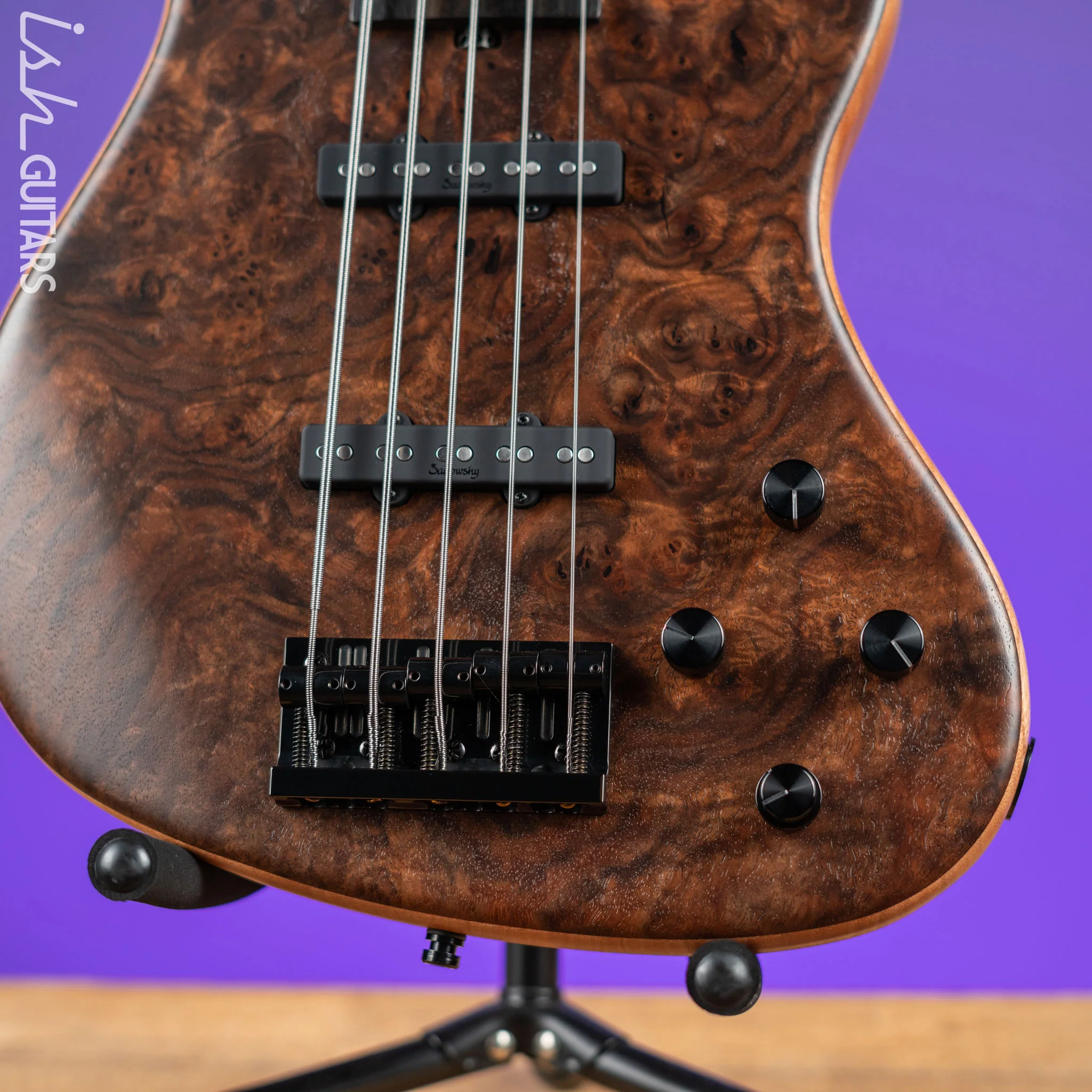 Sadowsky Metroline Special Edition 24 Fret 5-String Modern Bass Claro Walnut - Image 4