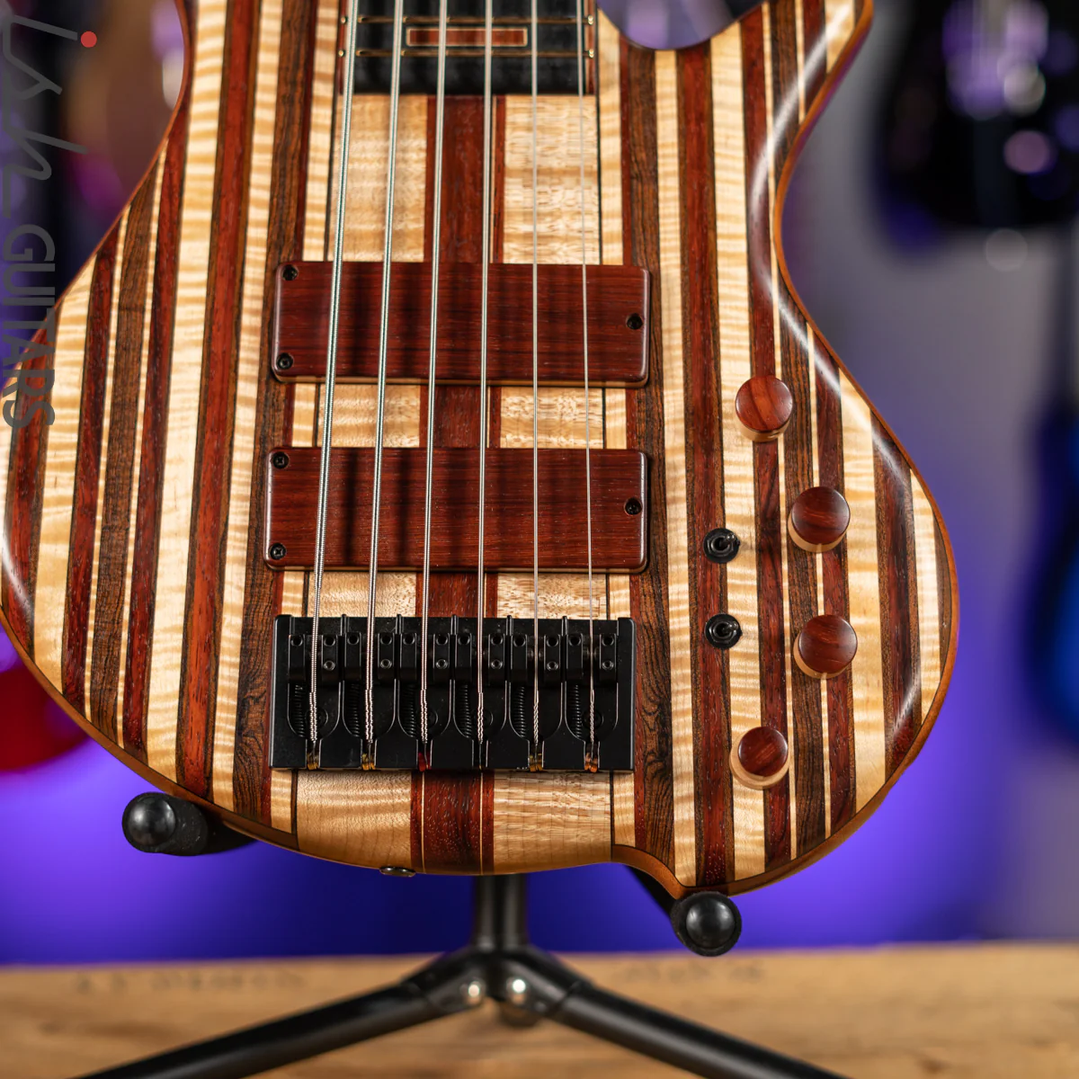 Shawn May Custom Rainbow 6-String Short Scale Bass - Image 4