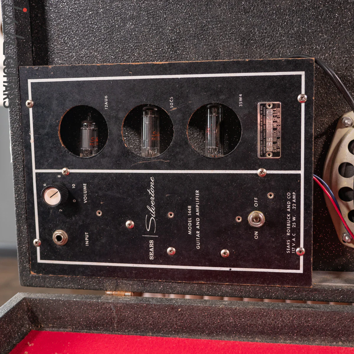 1960s Sears Silvertone Model 1448 Guitar and Amplifier Case - Image 2