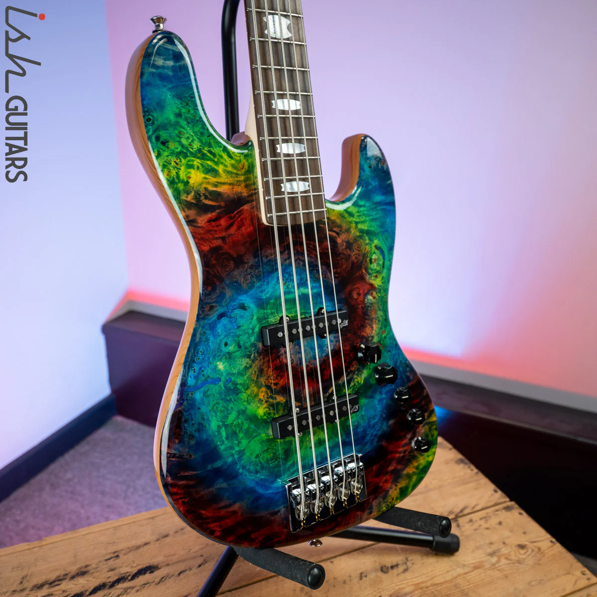 Spector Coda 5 Rainbow Tie Dye Swirl - Image 5