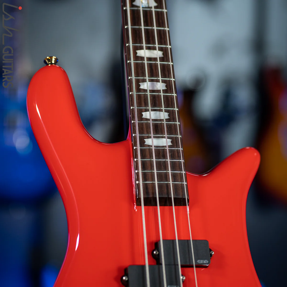 Spector Euro 4 Classic Red Gloss Bass Guitar Demo - Image 5