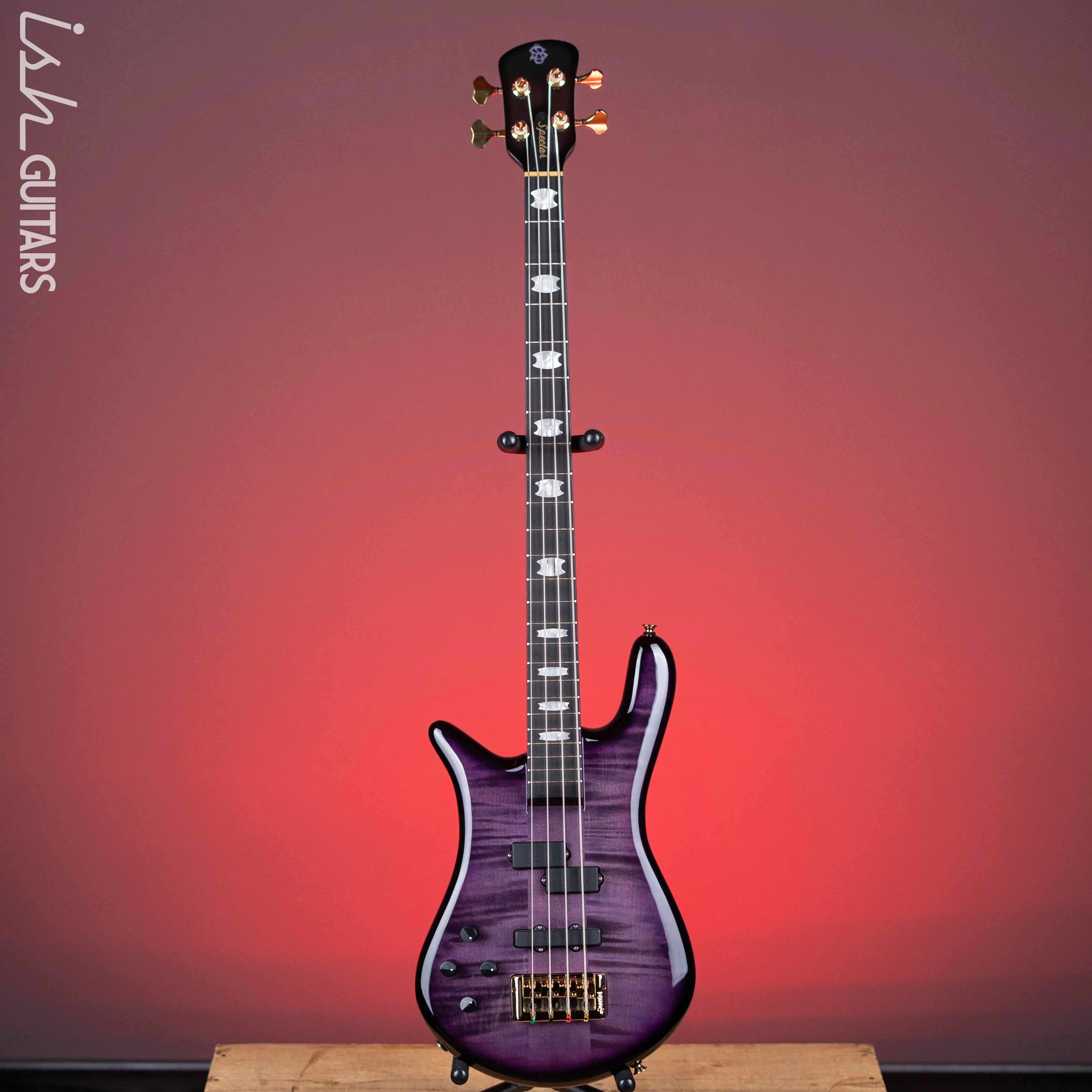 Spector Euro4 LT 4-String Bass Left Handed Violet Fade Gloss - Demo - Image 2
