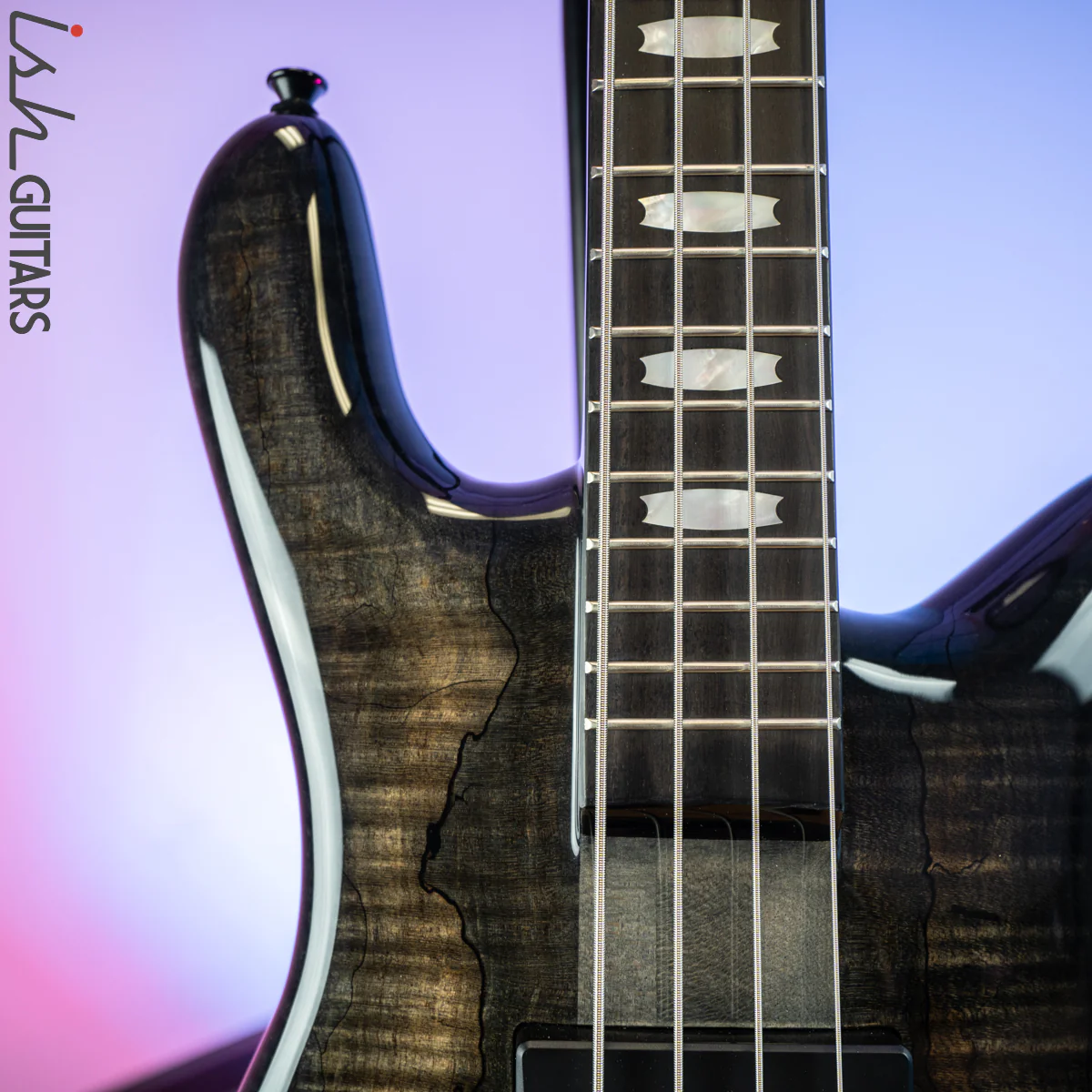 Spector Euro4 LT Limited Edition 1 of 20 Faded Black Gloss Fishman Pickups - Image 3