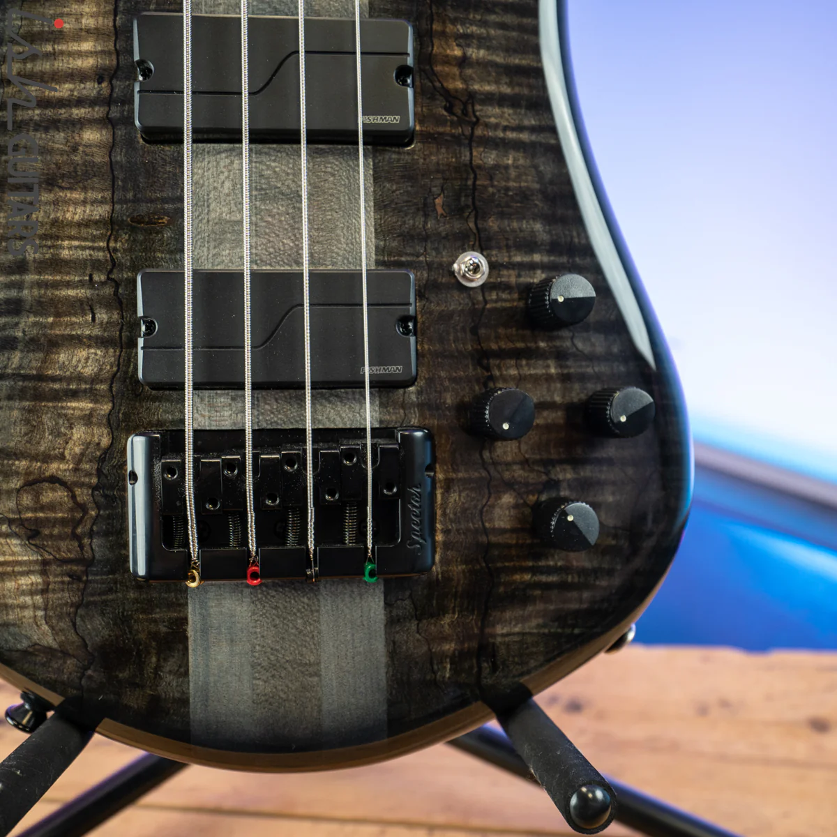 Spector Euro4 LT Limited Edition 1 of 20 Faded Black Gloss Fishman Pickups - Image 4