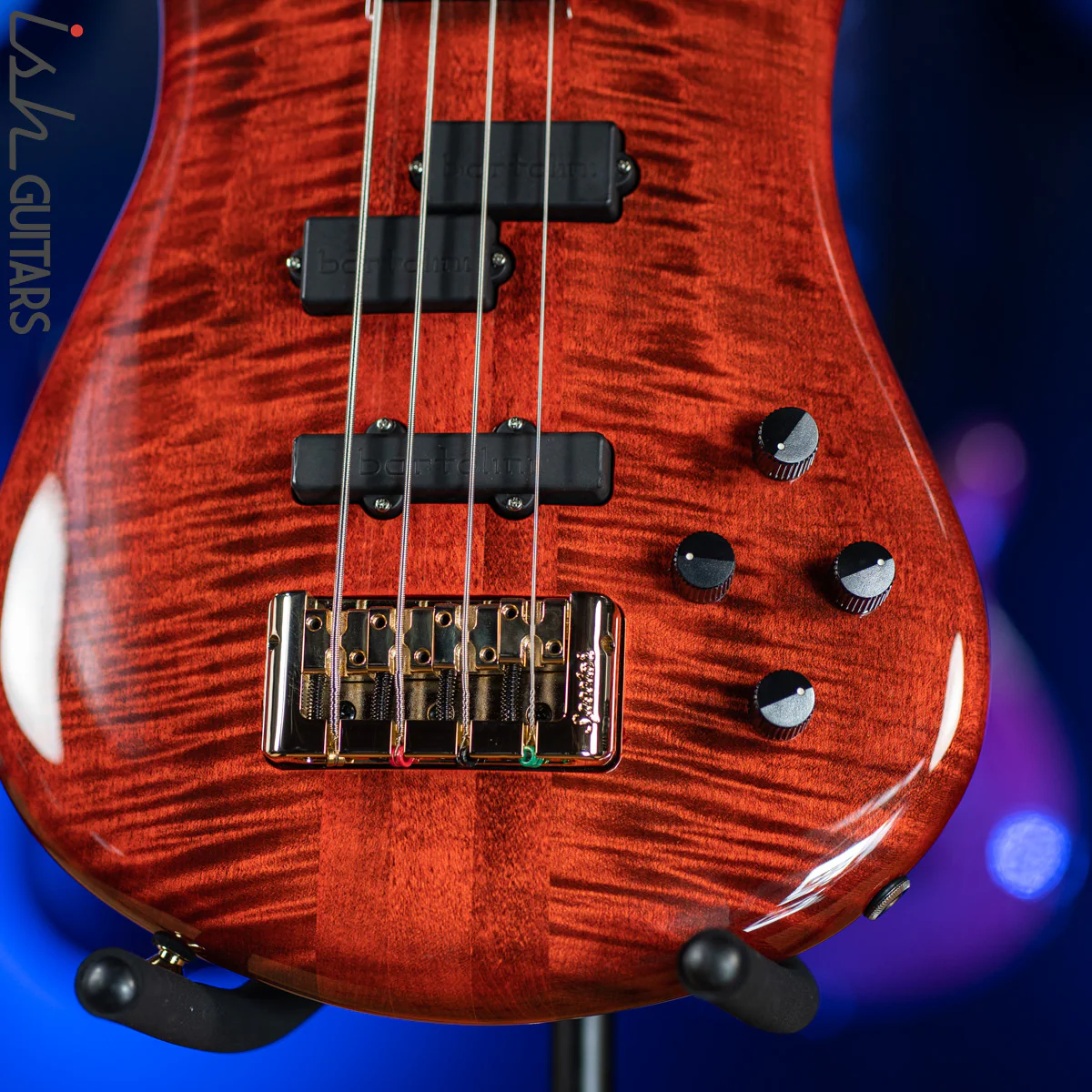 Spector Euro4 LT Red Fade Gloss Bass Guitar - Image 4