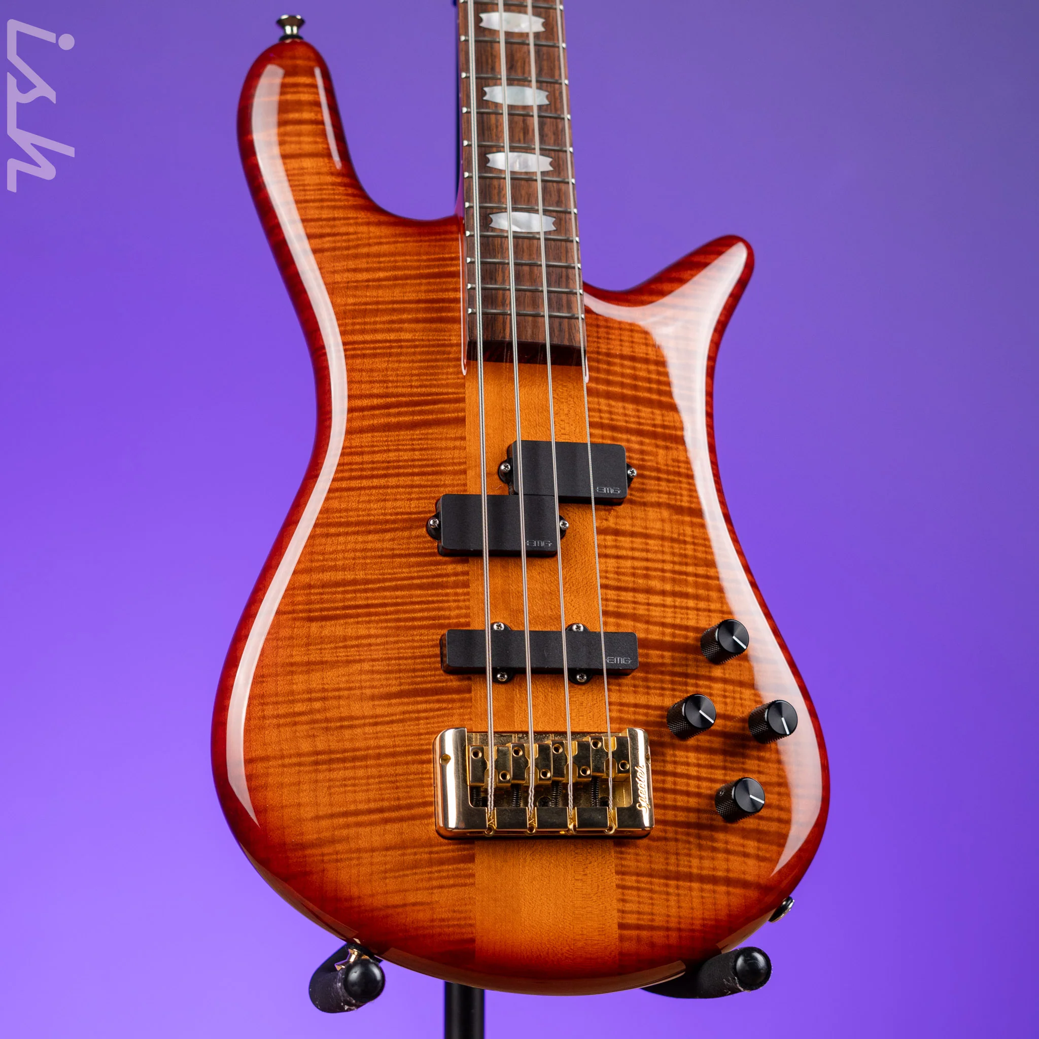 2015 Spector Euro4LX 4-String Bass Amber Hazlab Preamp