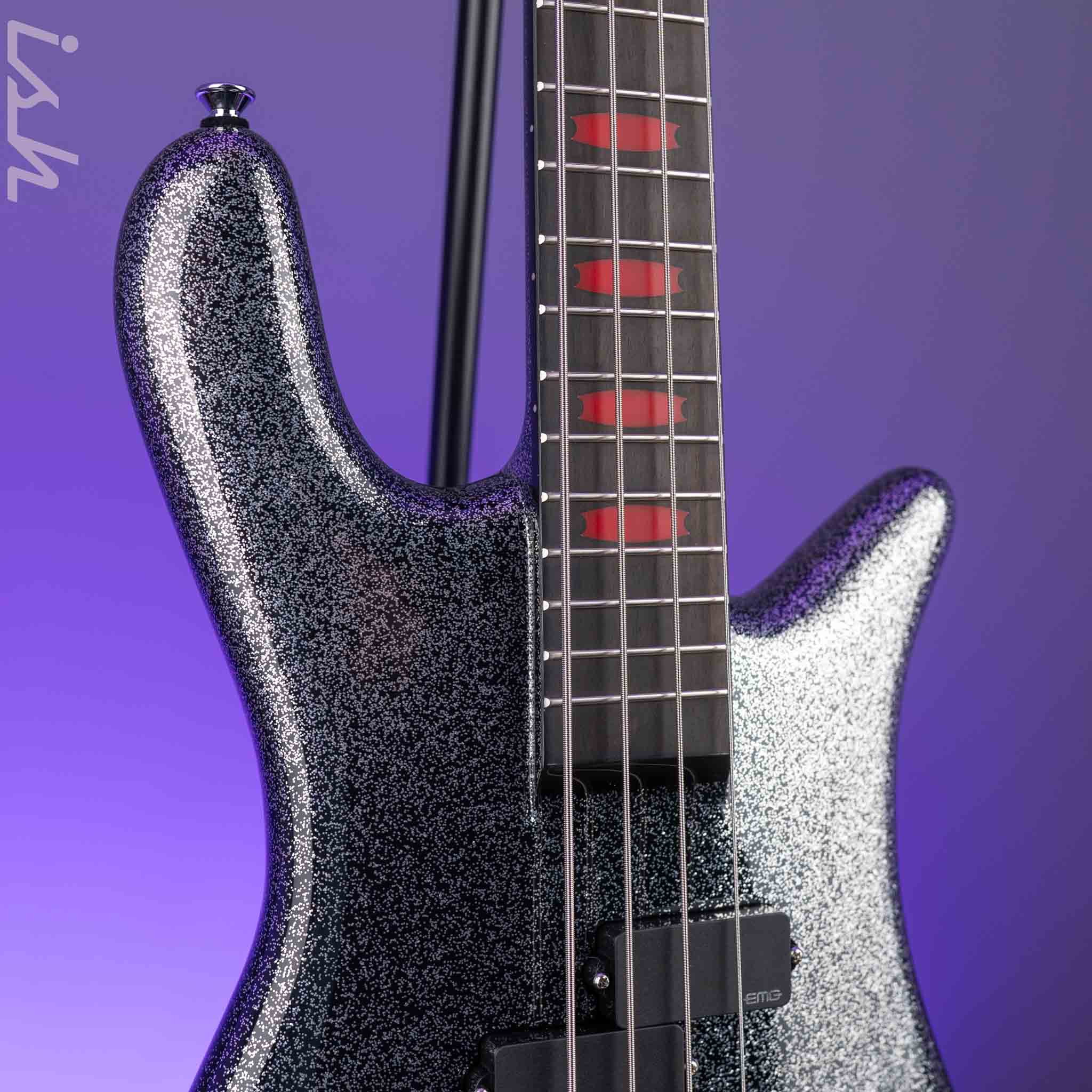 Spector Euro4LX Rachel Bolan Signature Black Metallic Flake - Image 3