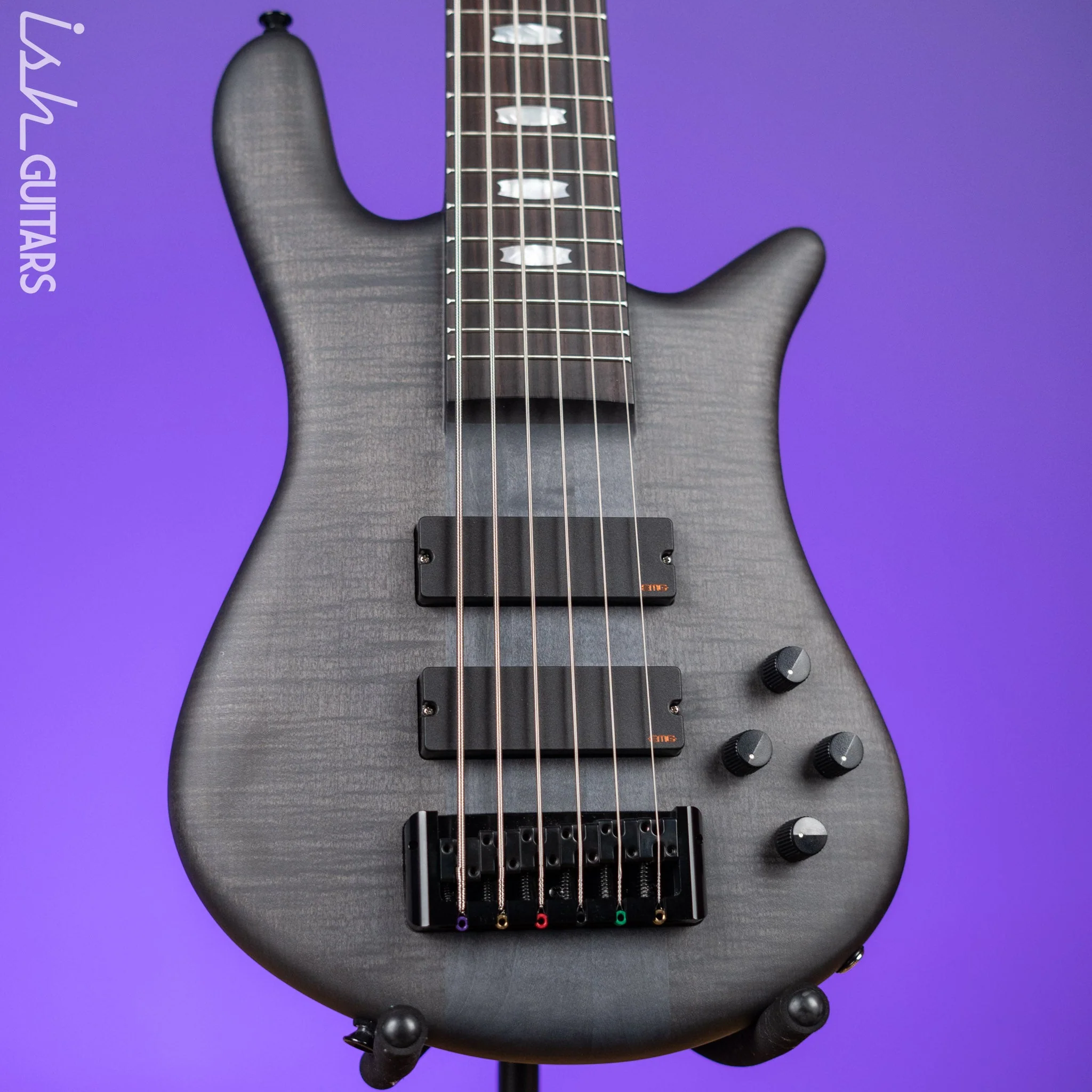 Spector Euro6 LX 6-String Bass Trans Black Stain Matte
