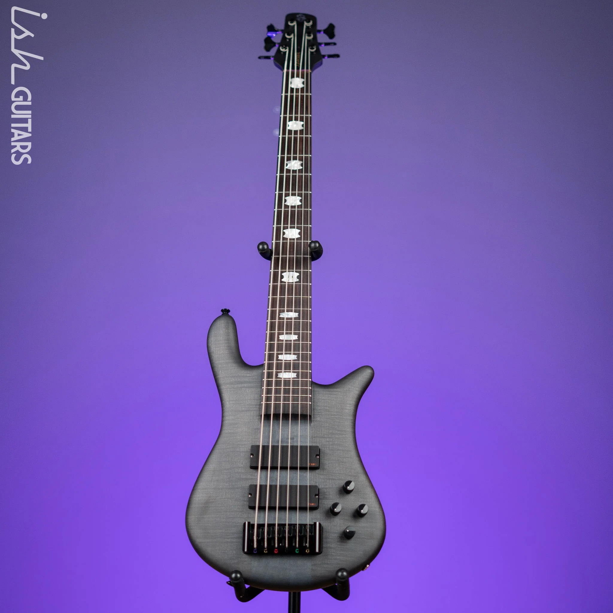 Spector Euro6 LX 6-String Bass Trans Black Stain Matte - Image 2