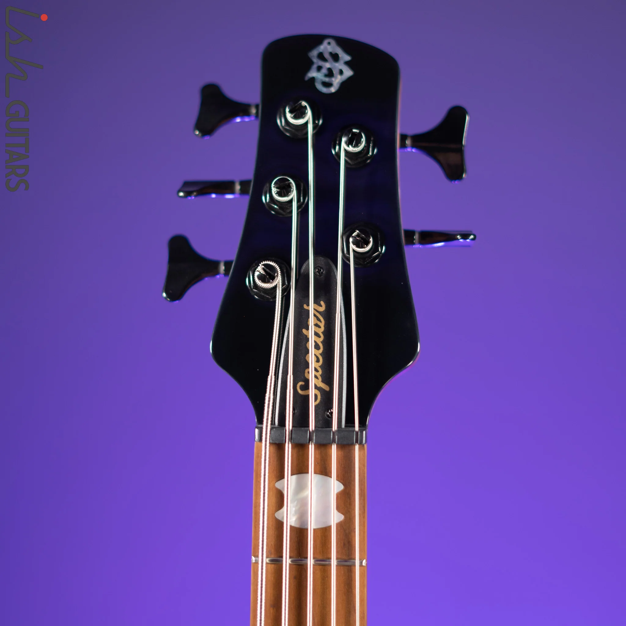 Spector Eurobolt 5 Inferno Red Gloss Poplar Burl Bass Guitar - Image 6