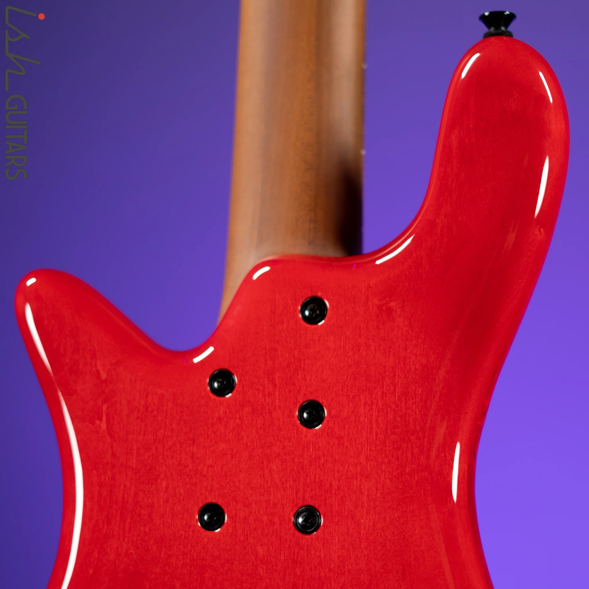 Spector Eurobolt 5 Inferno Red Gloss Poplar Burl Bass Guitar - Image 9