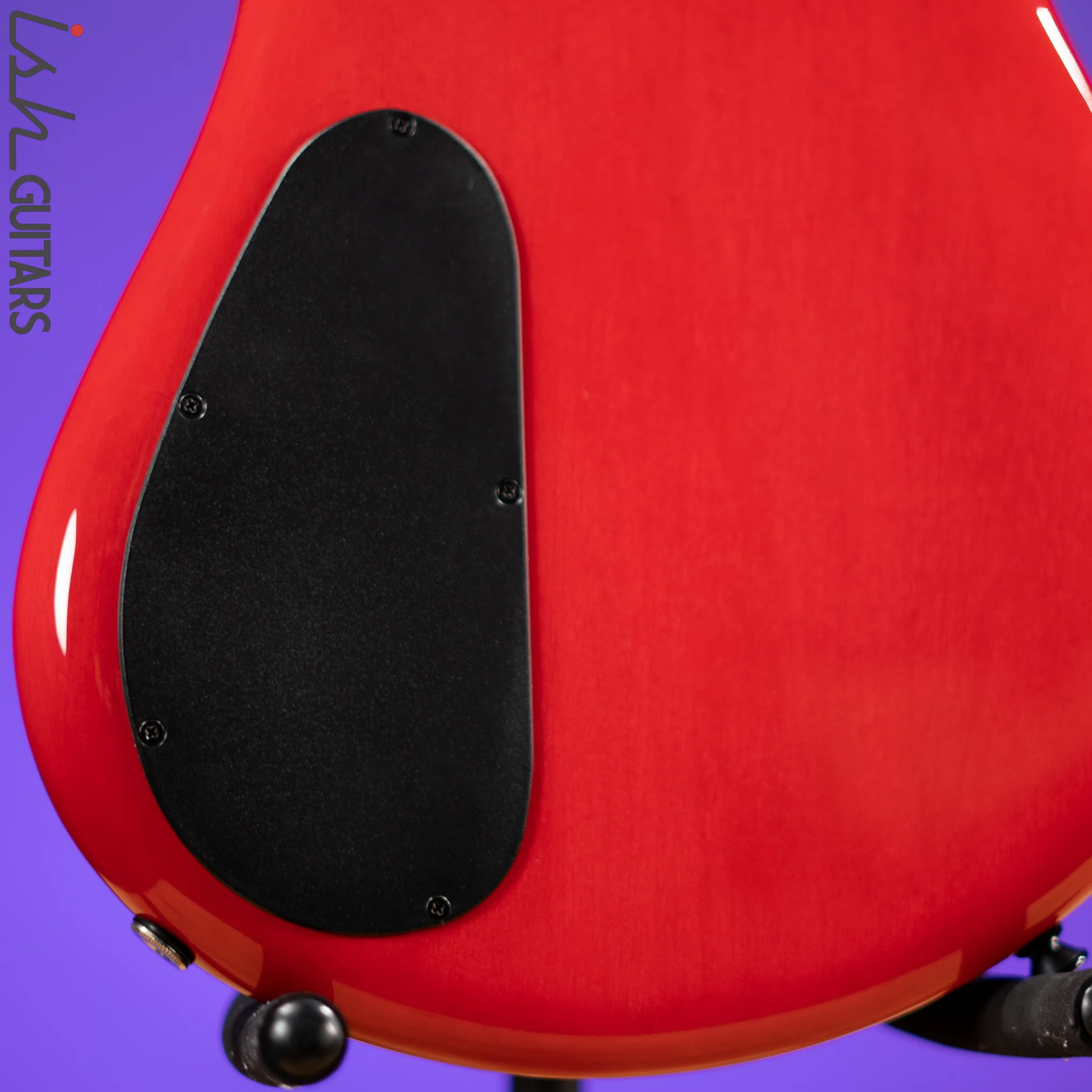 Spector Eurobolt 4 Inferno Red Gloss Poplar Burl Bass Guitar - Image 10