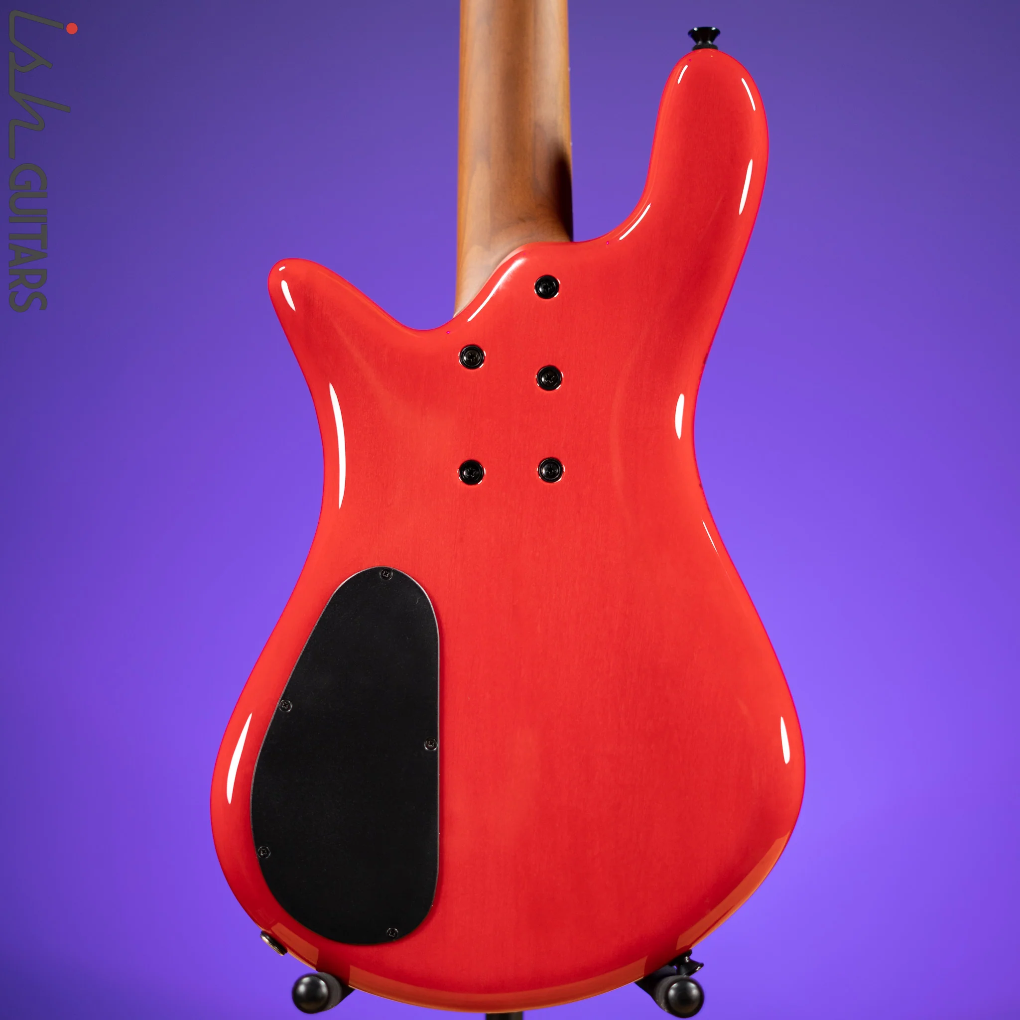 Spector Eurobolt 4 Inferno Red Gloss Poplar Burl Bass Guitar - Image 8