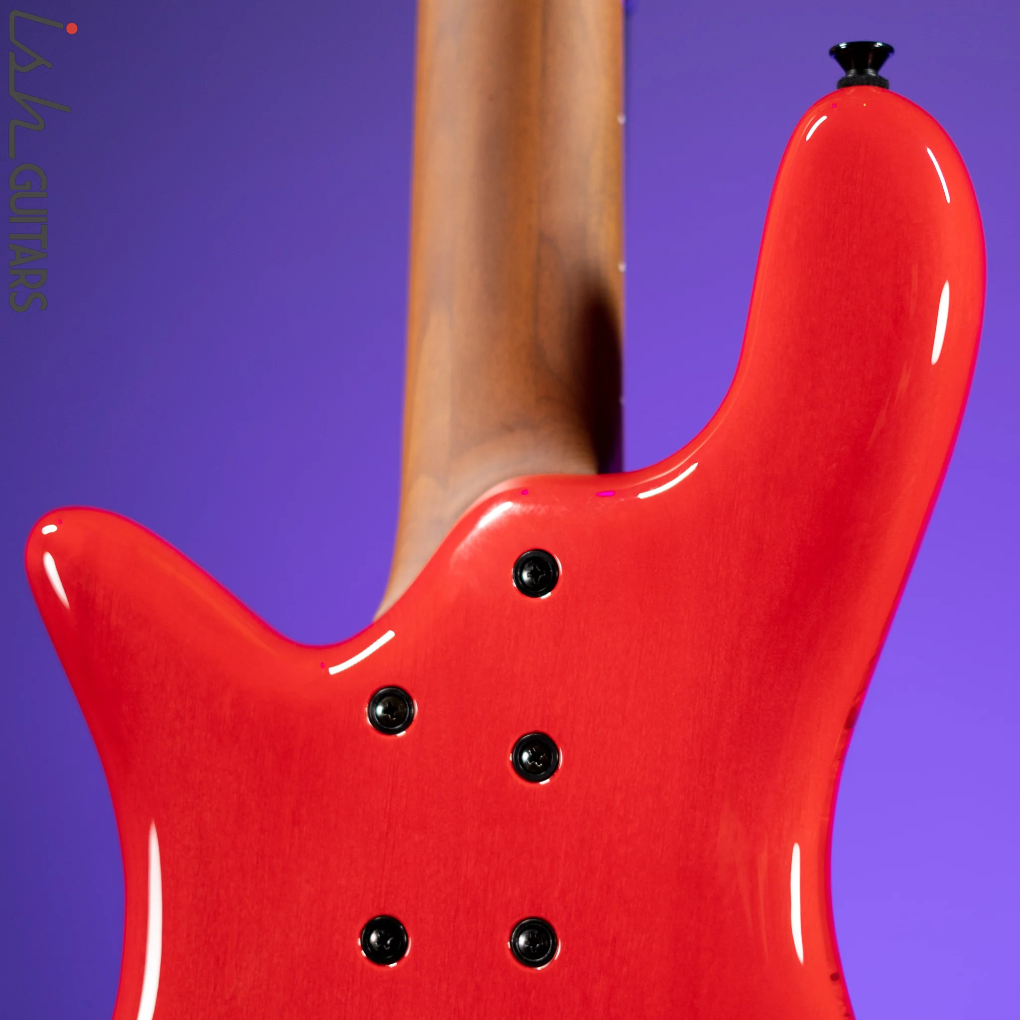Spector Eurobolt 4 Inferno Red Gloss Poplar Burl Bass Guitar - Image 9