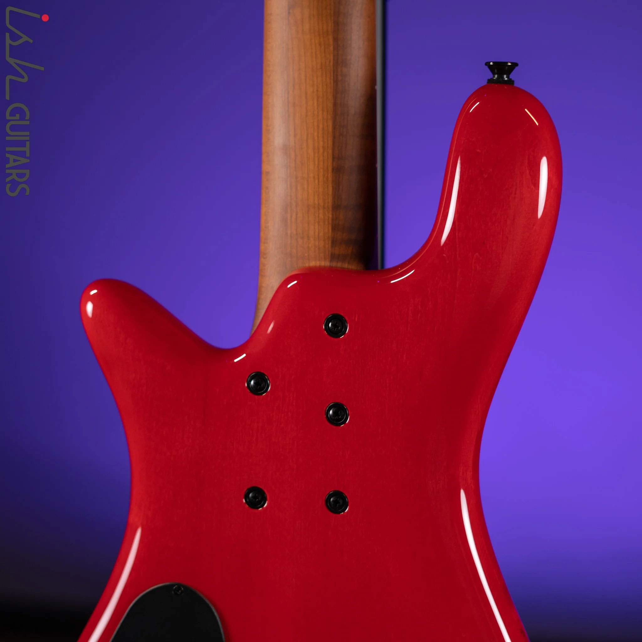 Spector Eurobolt 5 Inferno Red Gloss Poplar Burl Bass Guitar Demo - Image 9