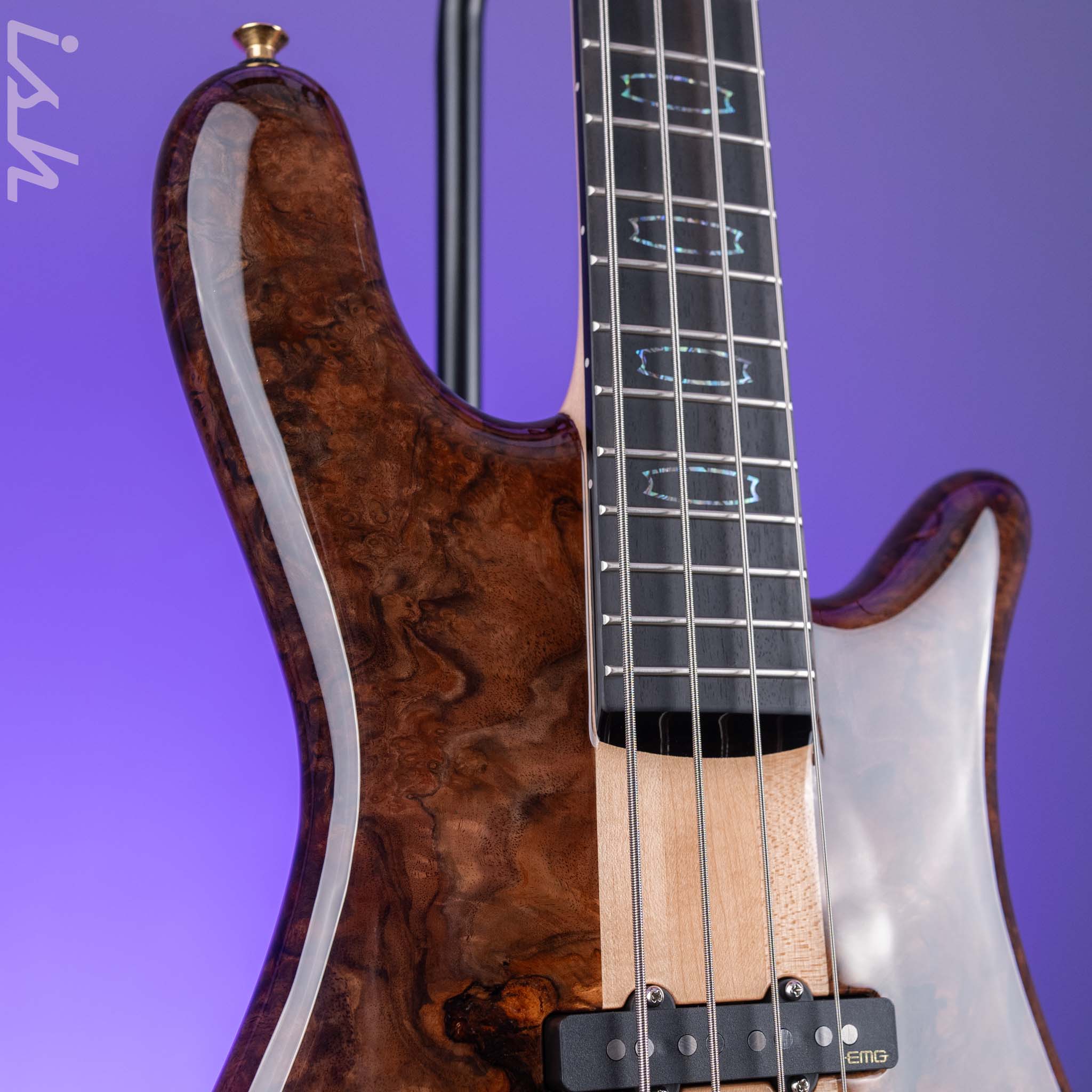 Spector USA NS-2 4-String Bass Figured Walnut - Image 3