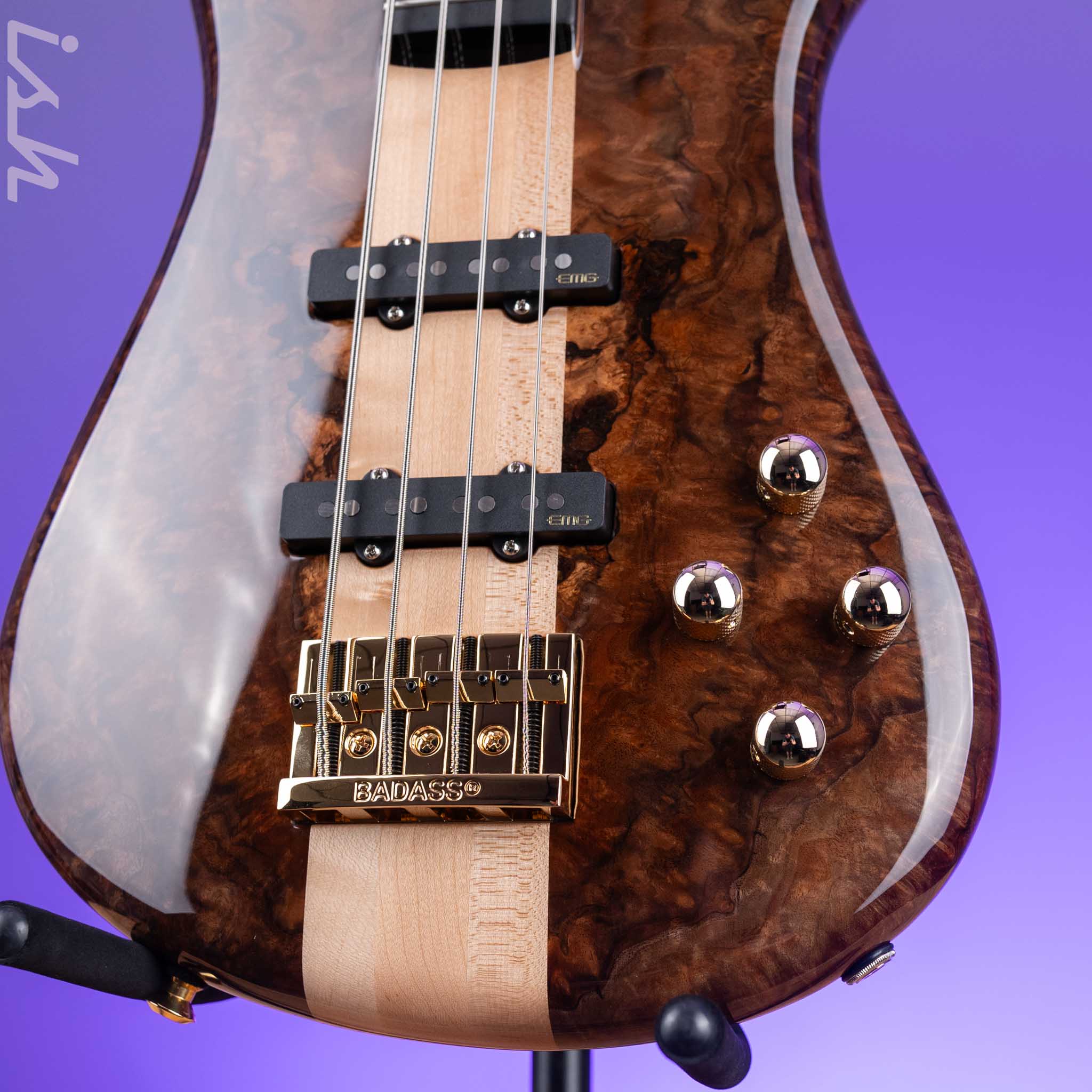 Spector USA NS-2 4-String Bass Figured Walnut - Image 4