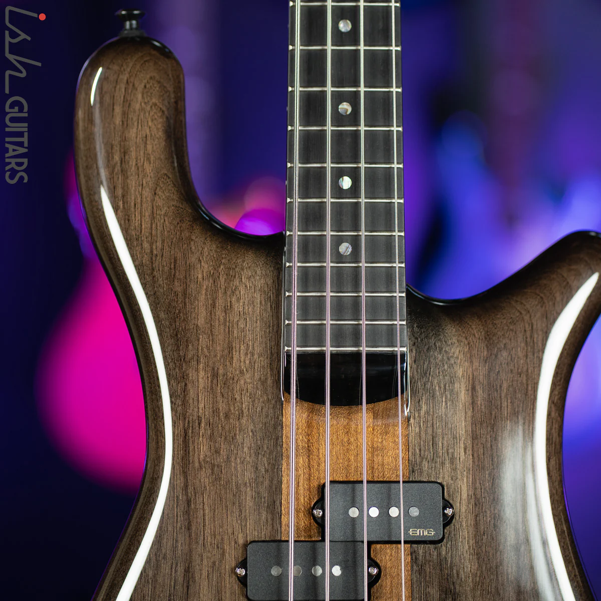 Spector NS-2 4-String Bass USA Passive Walnut Black Stain - Image 3