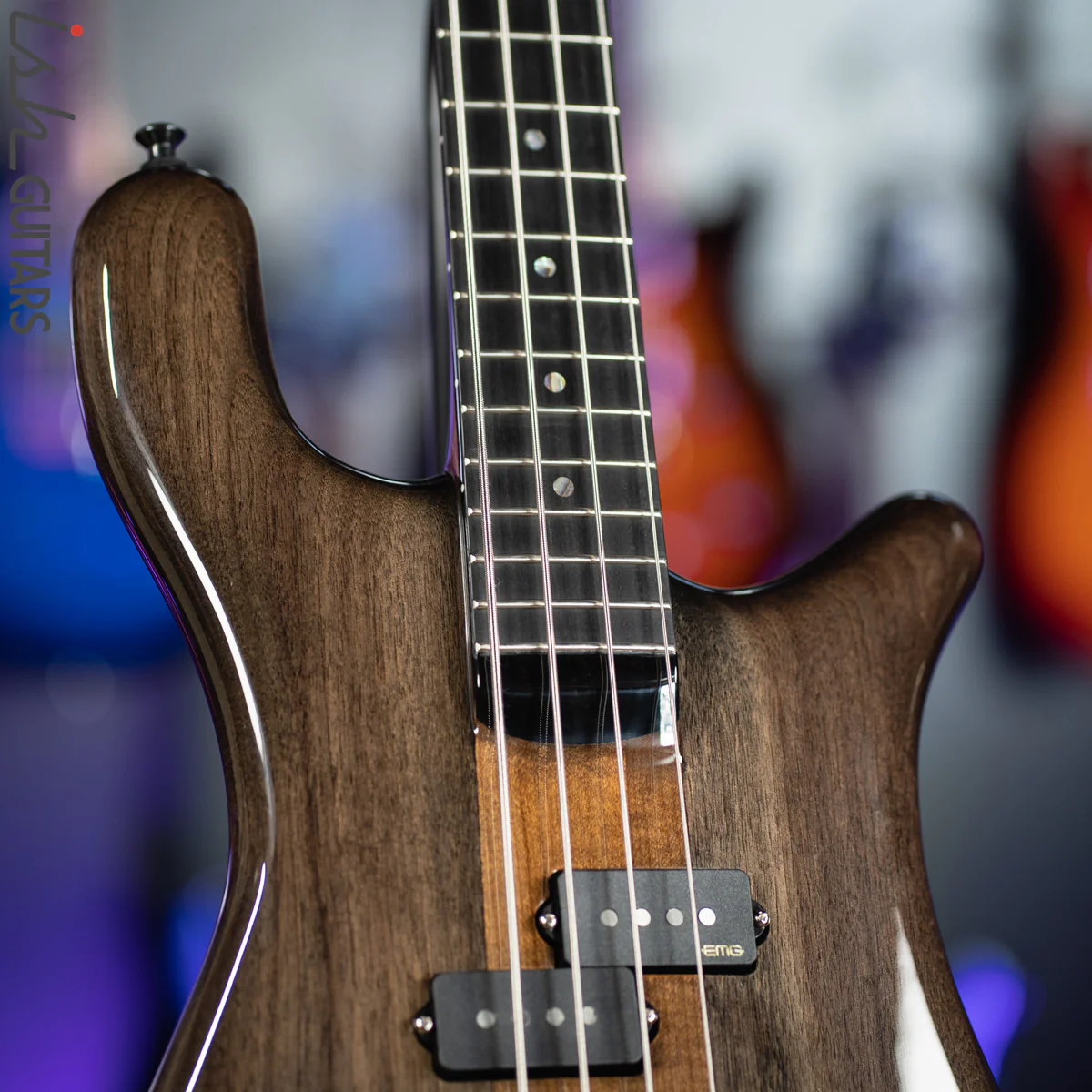 Spector NS-2 4-String Bass USA Passive Walnut Black Stain - Image 5