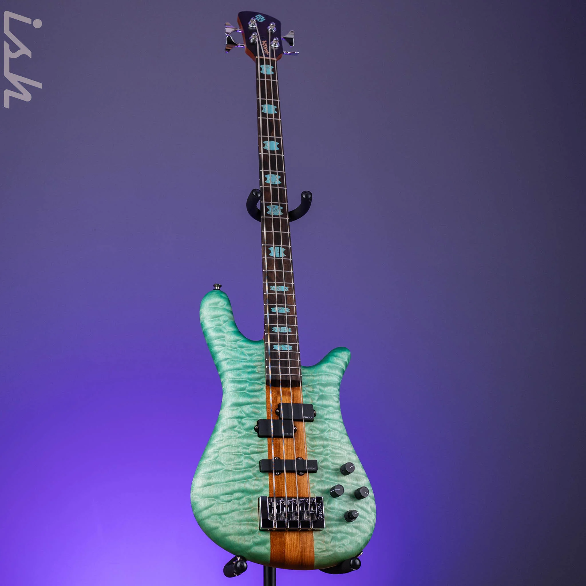 Spector USA NS-2 4-String Walnut Body Turquoise Tide - Image 2