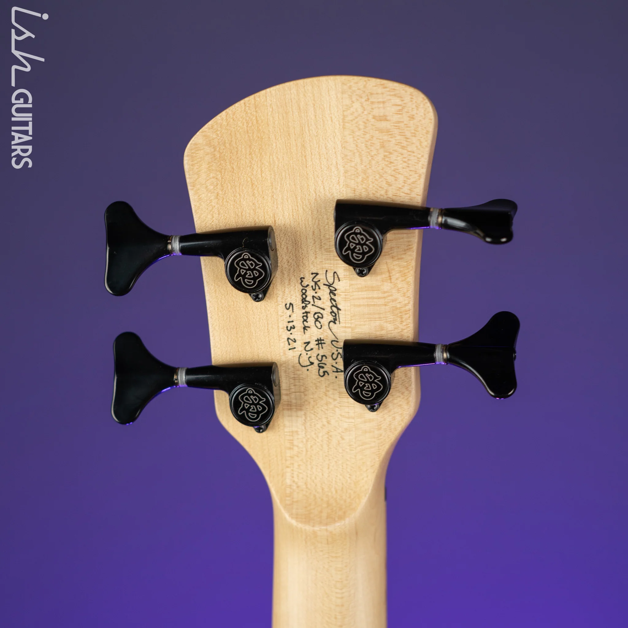 Spector USA NS-2 Bolt On Bark Infused Maple DW Neck 4 String Bass - Image 10