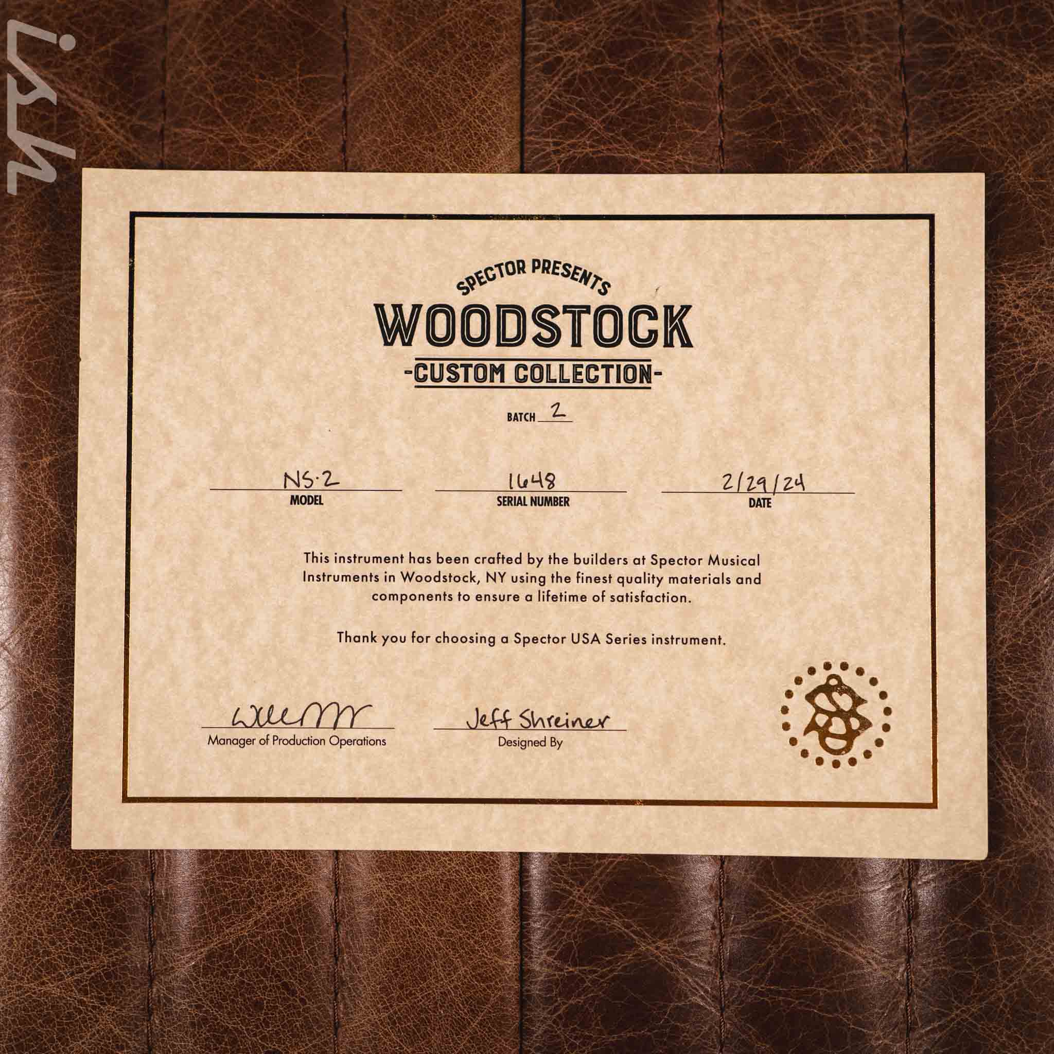Spector NS-2 Jeff - Woodstock Custom Collection V2 - Image 13