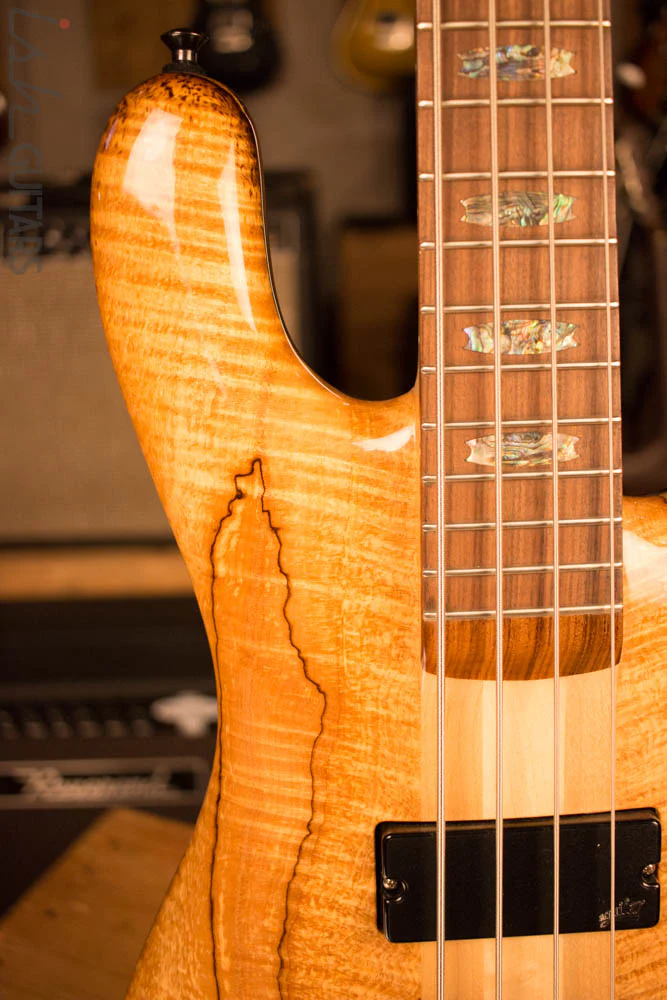 Spector NS-4 Bass Natural Spalted Maple Bass Player Live Display Aguilar - Image 3