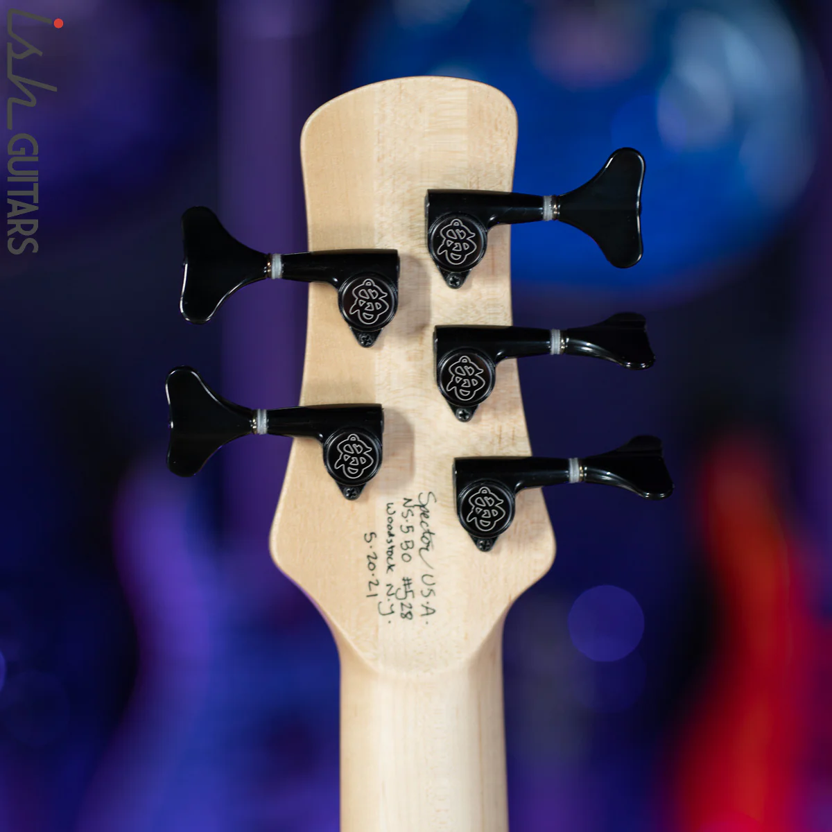 Spector USA NS-5 String Bolt On Bark Infused Maple USA Bass Guitar - Image 11