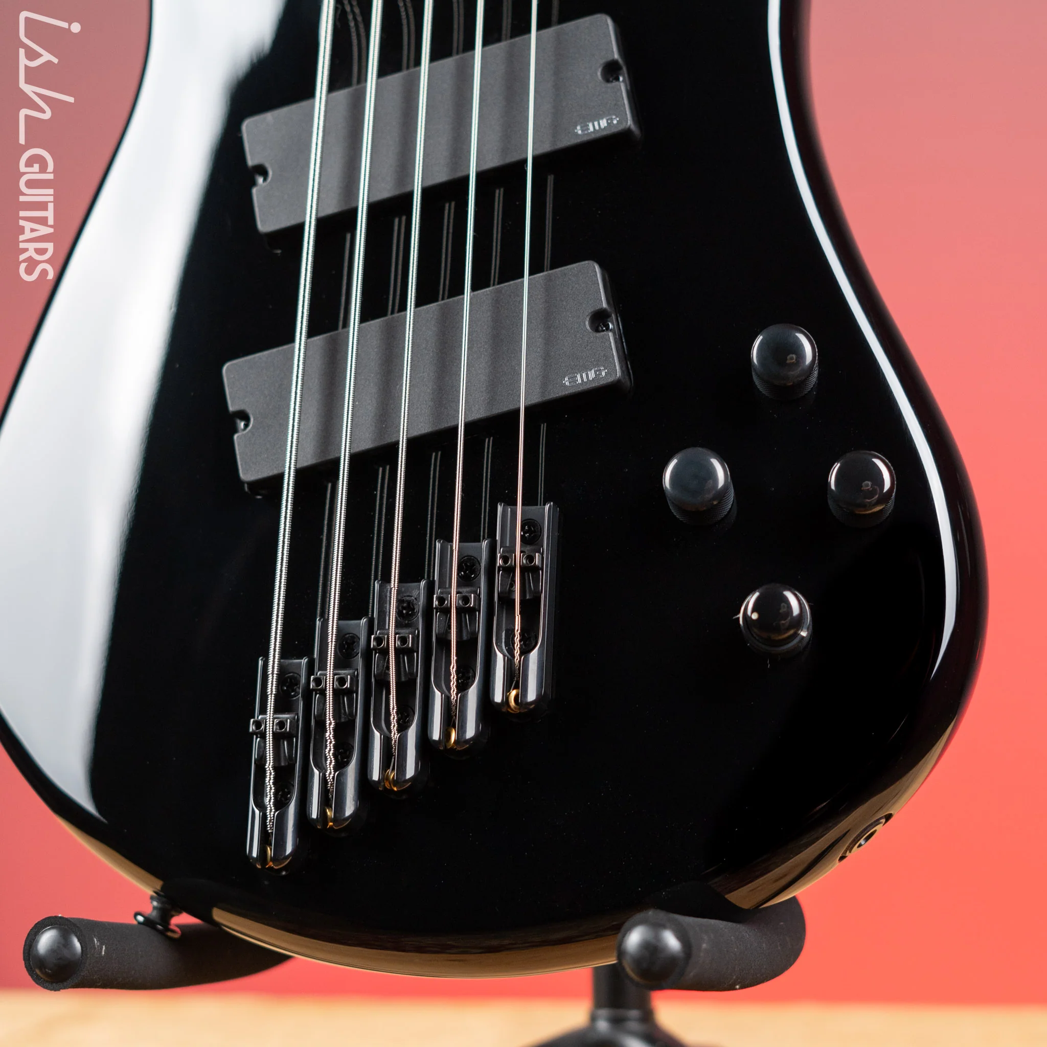 Spector NS Dimension 5 HP Multi-Scale Bass Solid Black Gloss Demo - Image 4