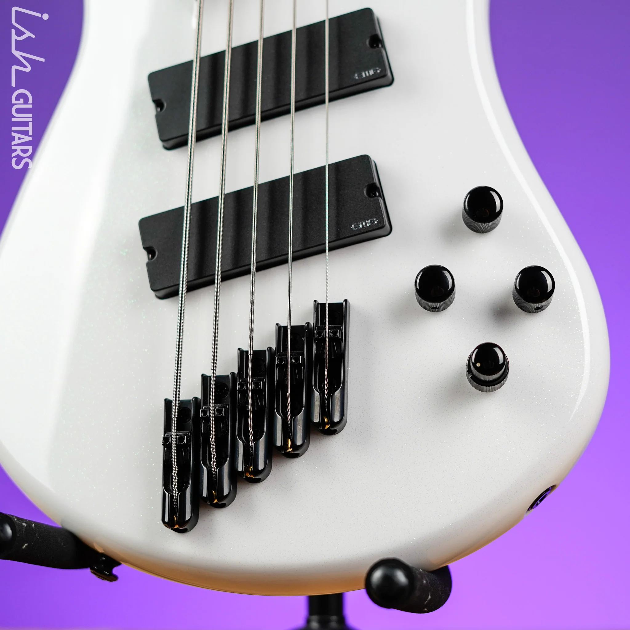Spector NS Dimension 5 HP Multi-Scale Bass Solid Gloss White - Image 4