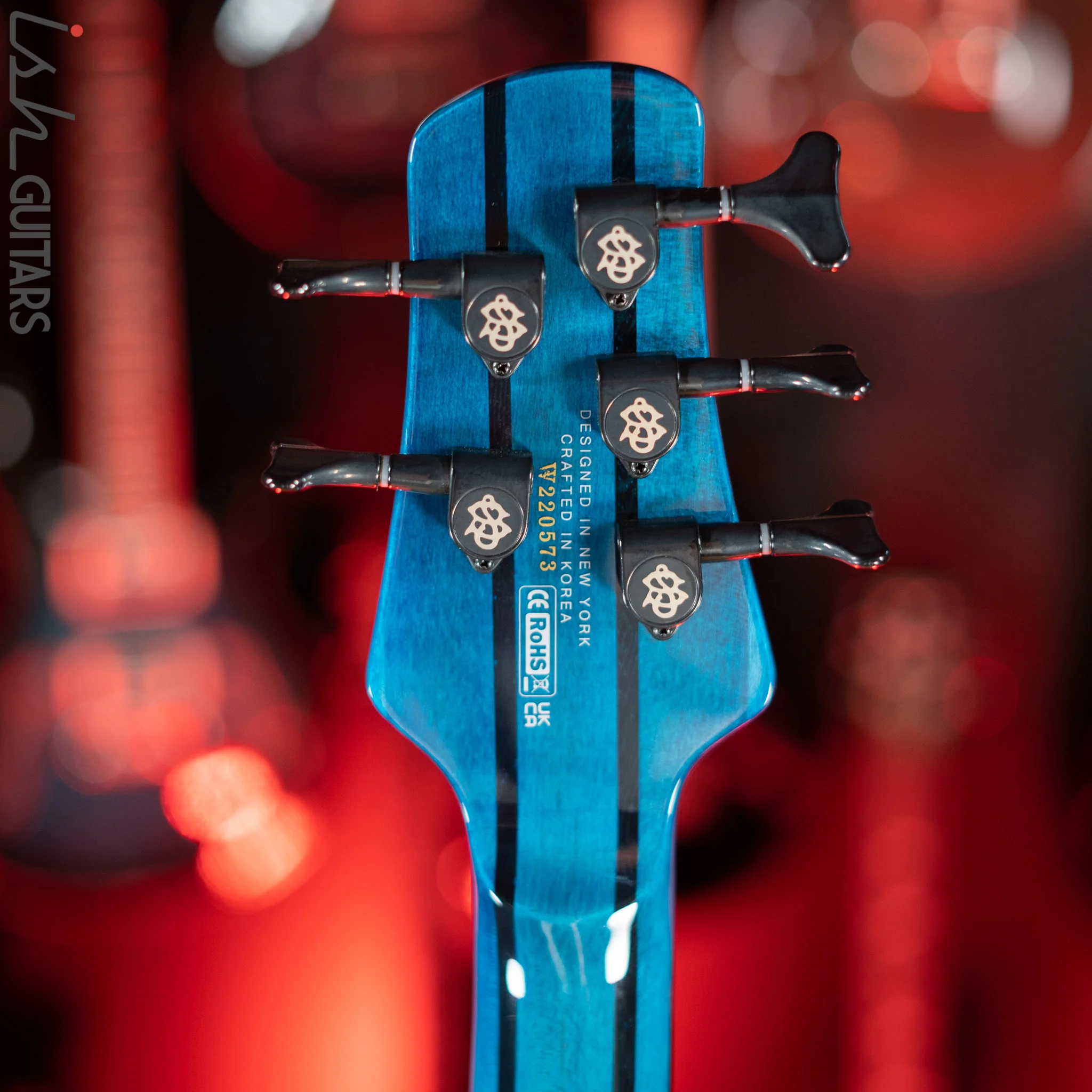 Spector NS Dimension 5 Multiscale Bass Black and Blue Gloss - Image 11