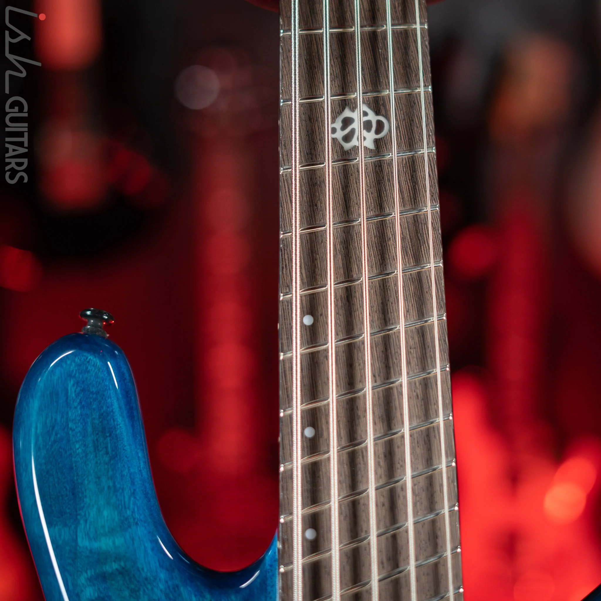 Spector NS Dimension 5 Multiscale Bass Black and Blue Gloss - Image 5