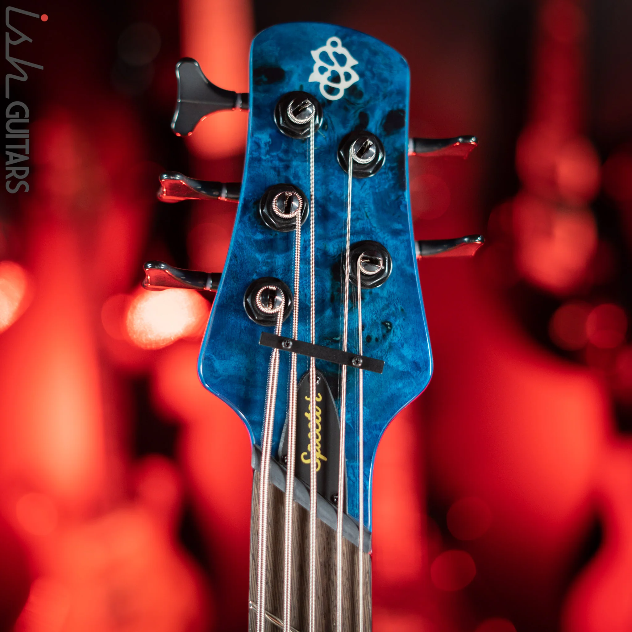 Spector NS Dimension 5 Multiscale Bass Black and Blue Gloss - Image 6