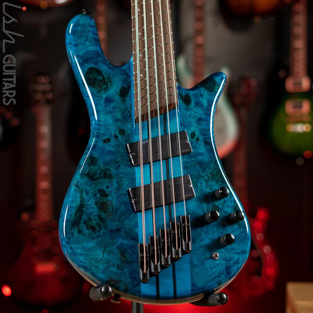 Spector NS Dimension 5 Multiscale Bass Black and Blue Gloss