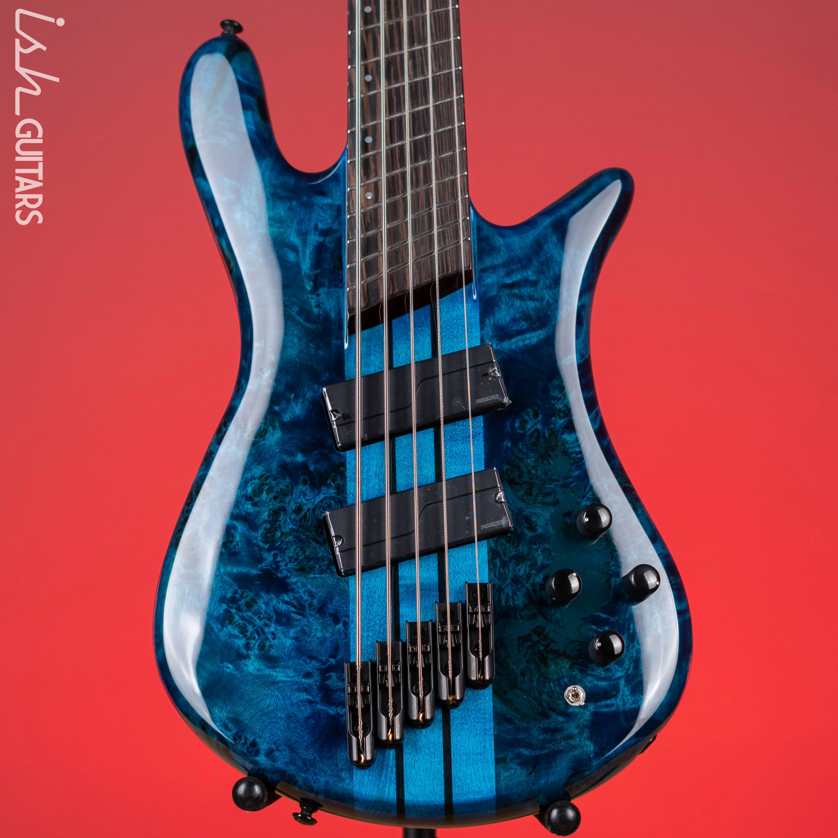 Spector NS Dimension 5 Multiscale Bass Black and Blue Gloss