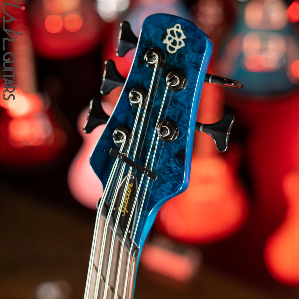 Spector NS Dimension 5 Multiscale Bass Black and Blue Gloss - Image 6