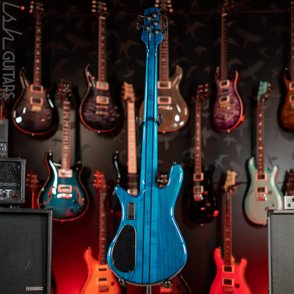 Spector NS Dimension 5 Multiscale Bass Black and Blue Gloss - Image 7