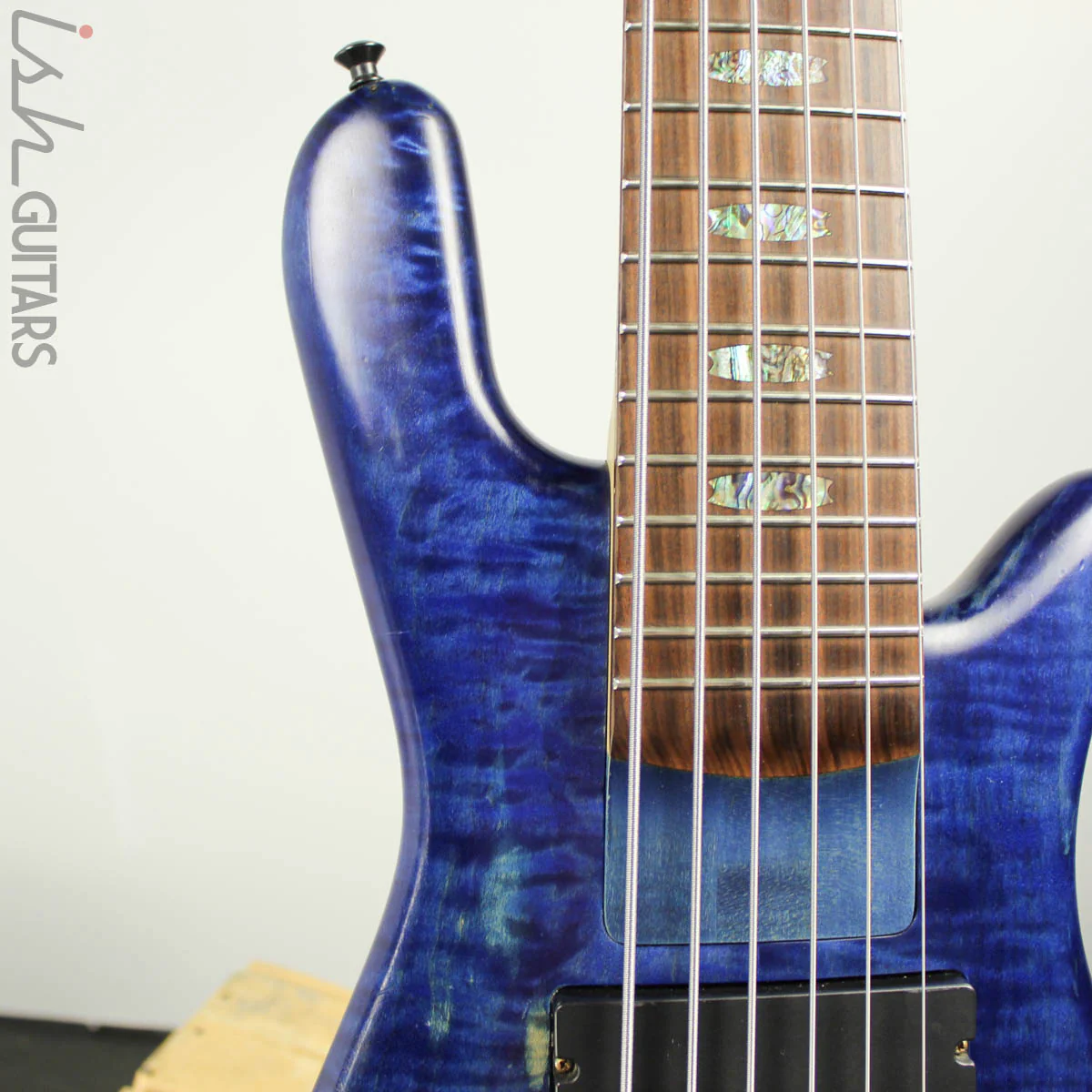 2004 Spector NS-JH6 Blue Flame Maple - Image 4