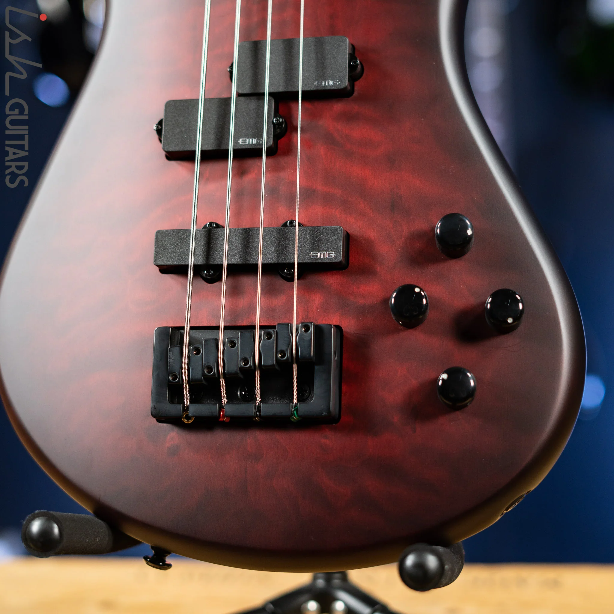 Spector NS Pulse II 4-String Bass Black Cherry Matte Demo - Image 4
