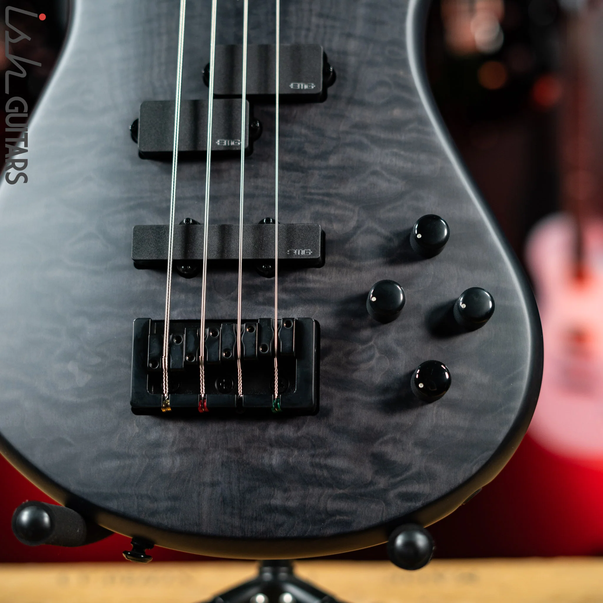 Spector NS Pulse II 4-String Bass Black Stain Matte Demo - Image 4