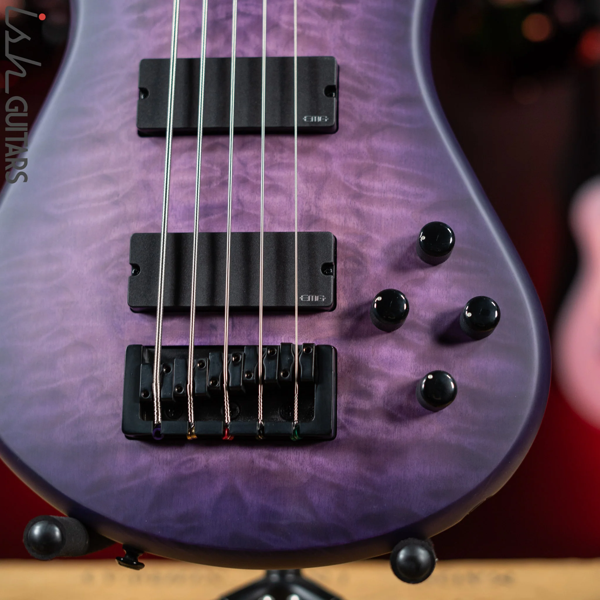 Spector NS Pulse II 5-String Bass Ultra Violet Matte Demo - Image 4