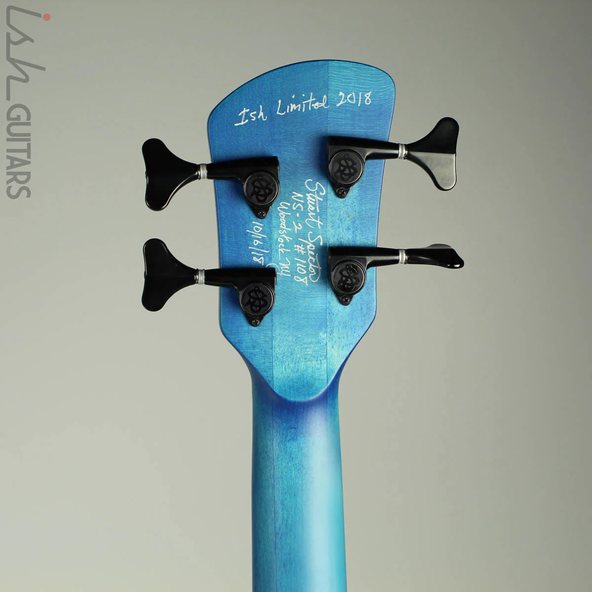 2018 Spector NS-2 Ish Limited Buckeye Burl Coral Blue Bass - Image 12