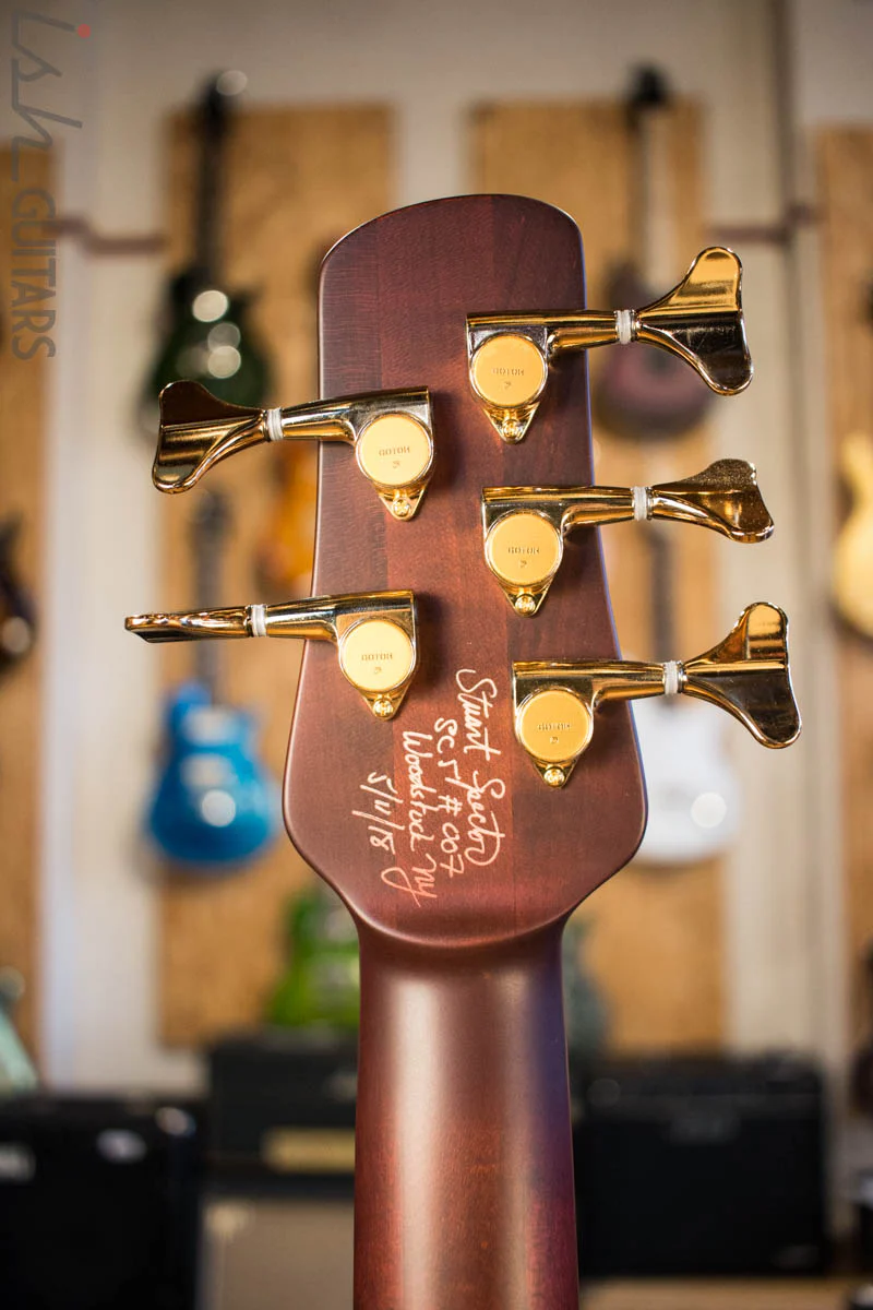 Spector Singlecut SC5 NS-5 Bass Ultra Amber Burst Matte Flame Maple - Image 9