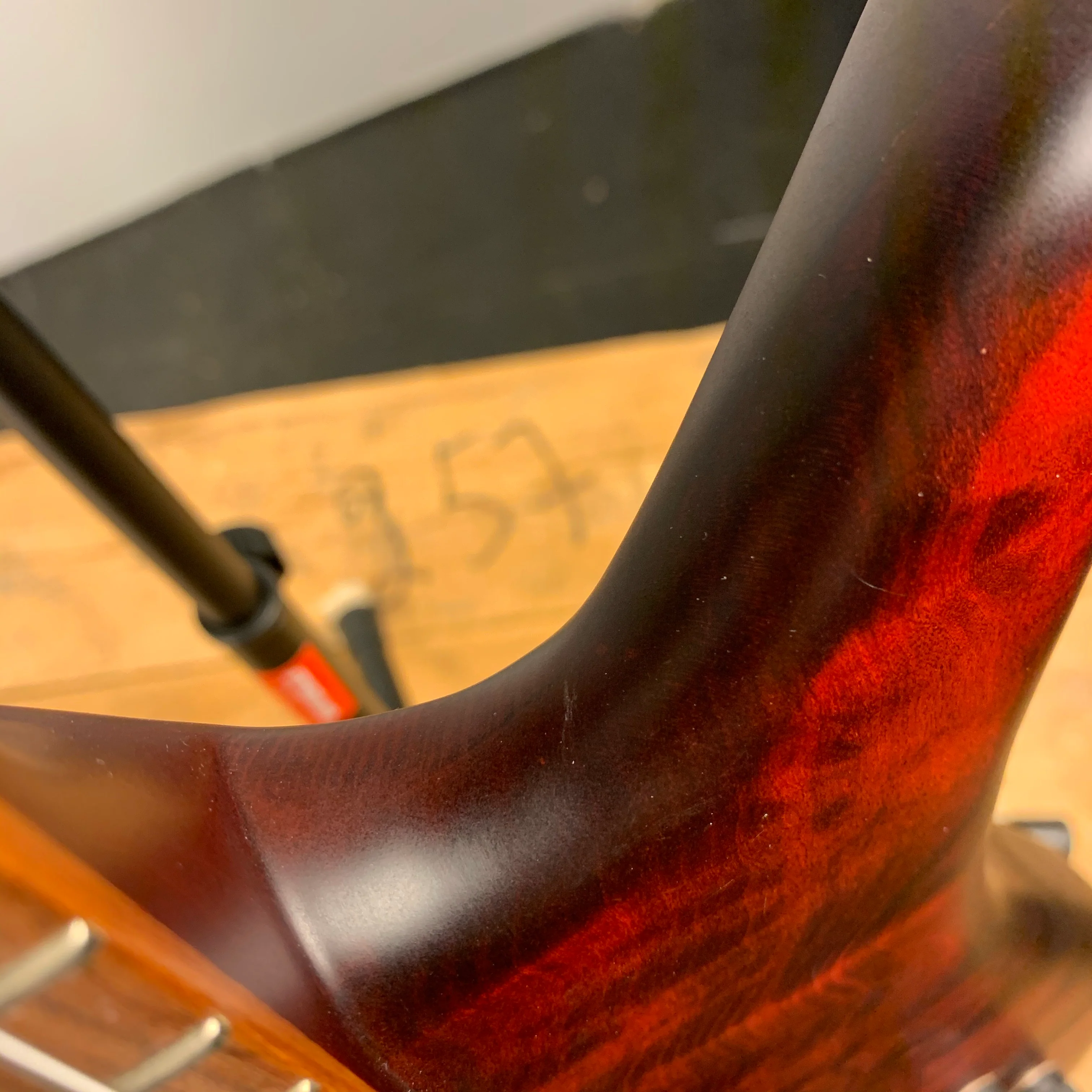 Spector Singlecut SC5 NS-5 Bass Ultra Amber Burst Matte Flame Maple - Image 19