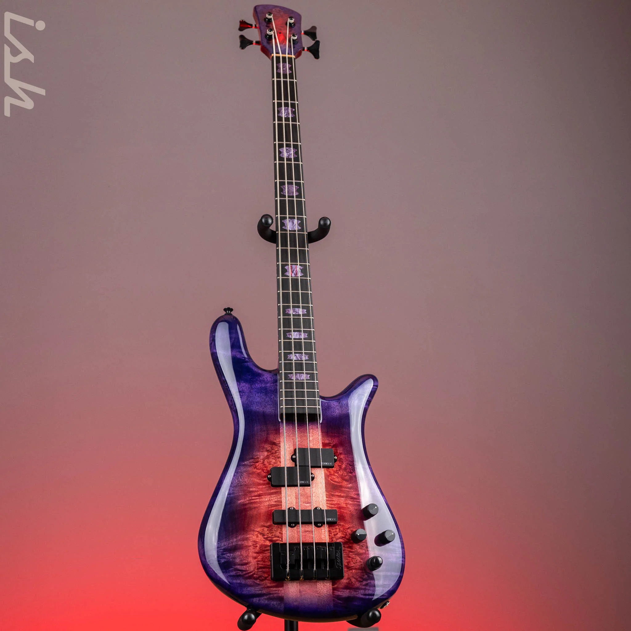Spector USA NS-2 4-String Bass Black Cherry Purple Reverse Burst - Image 2